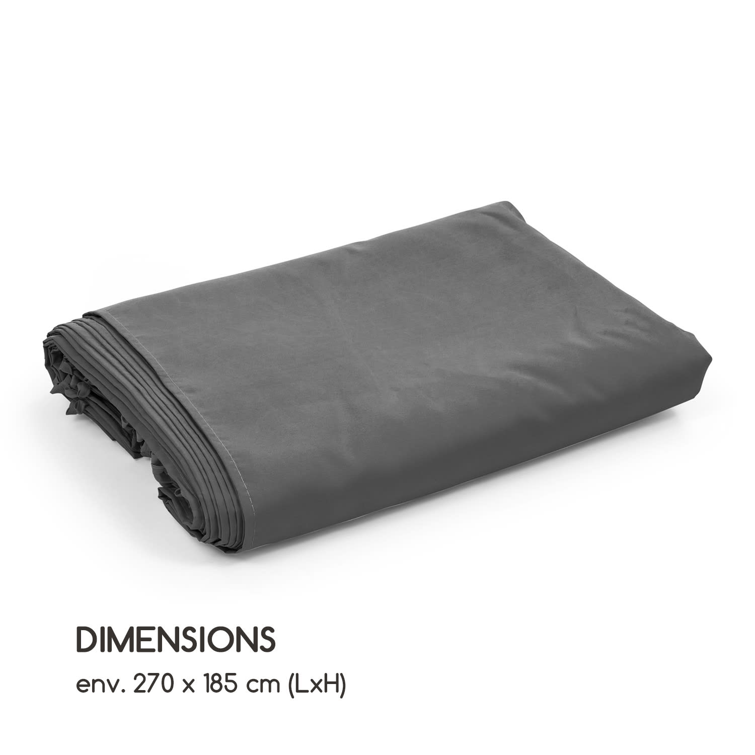Pantheon Solid Sky paviljoen zijwanden 4 stuks 140g/m² grijs Grijs