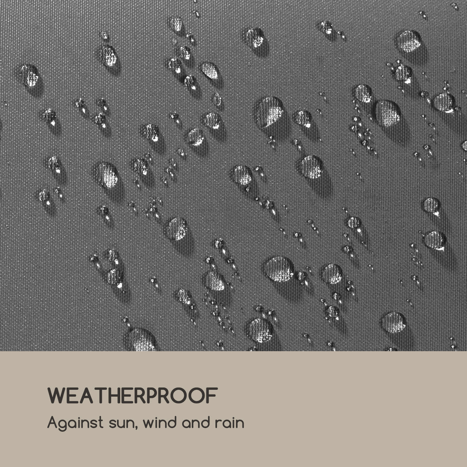 Pantheon Solid Sky, panouri laterale pentru pavilion, 4 piese, 140 g/m², poliester, gri 