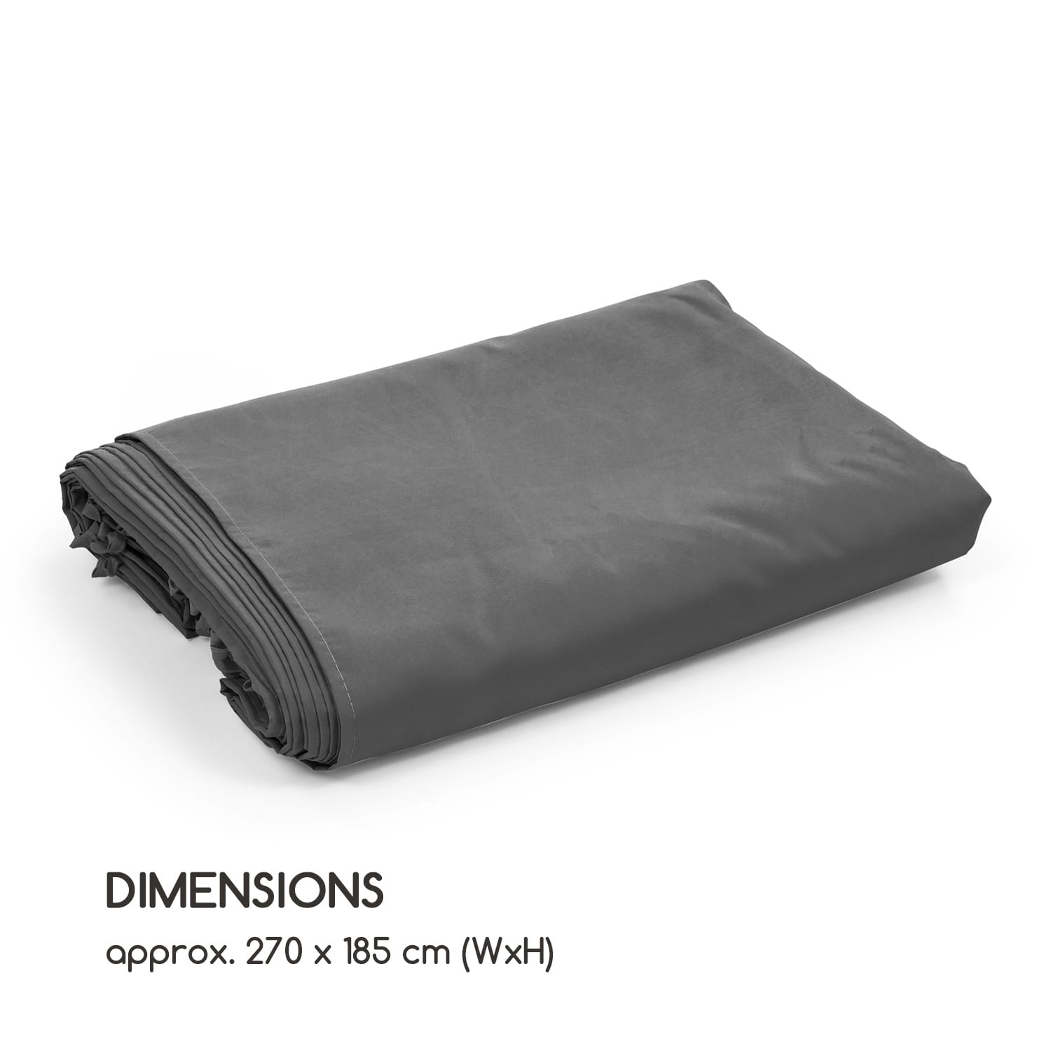 Pantheon Solid Sky, panouri laterale pentru pavilion, 4 piese, 140 g/m², poliester, gri 