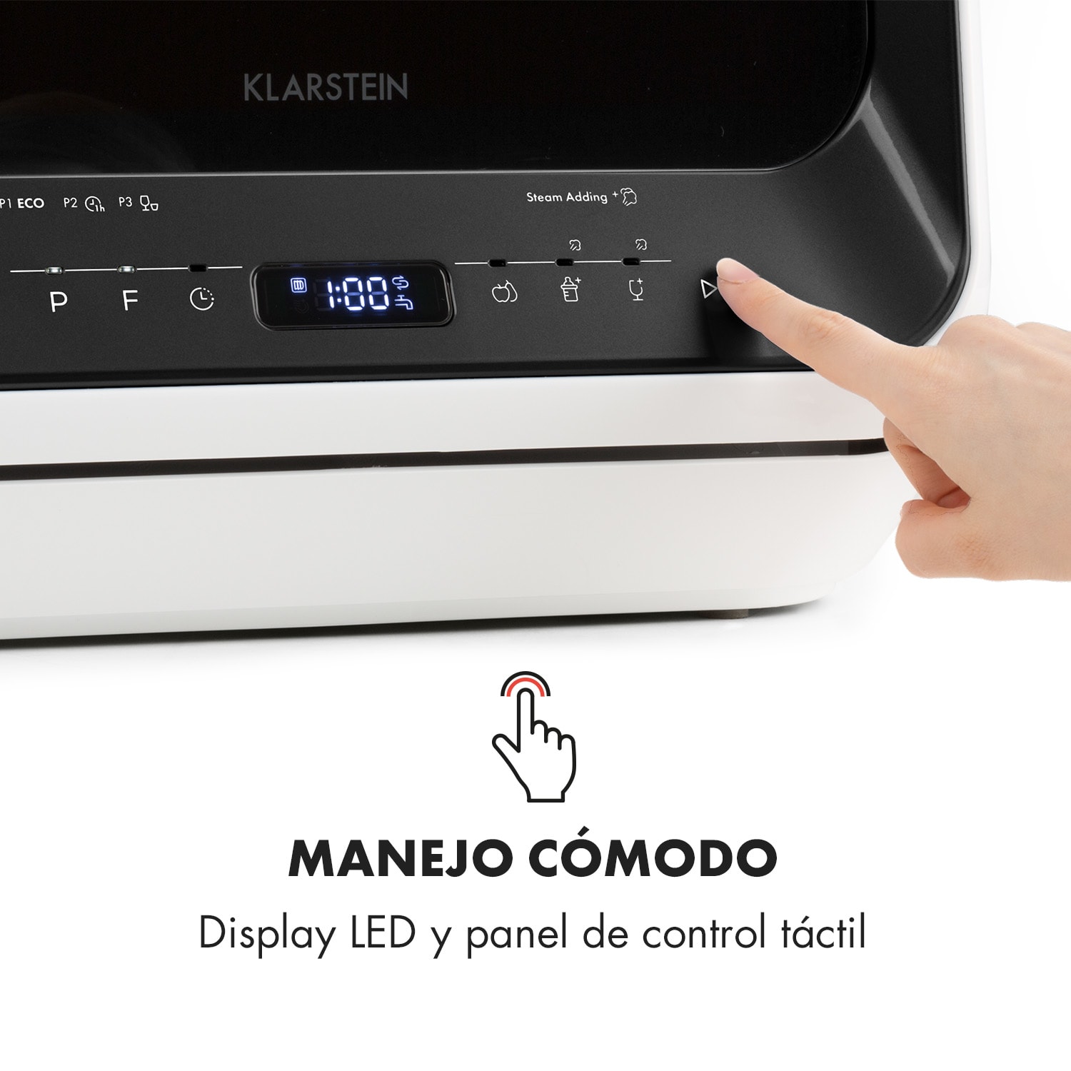 Amazonia Mini lavavajillas 6 programas pantalla LED 