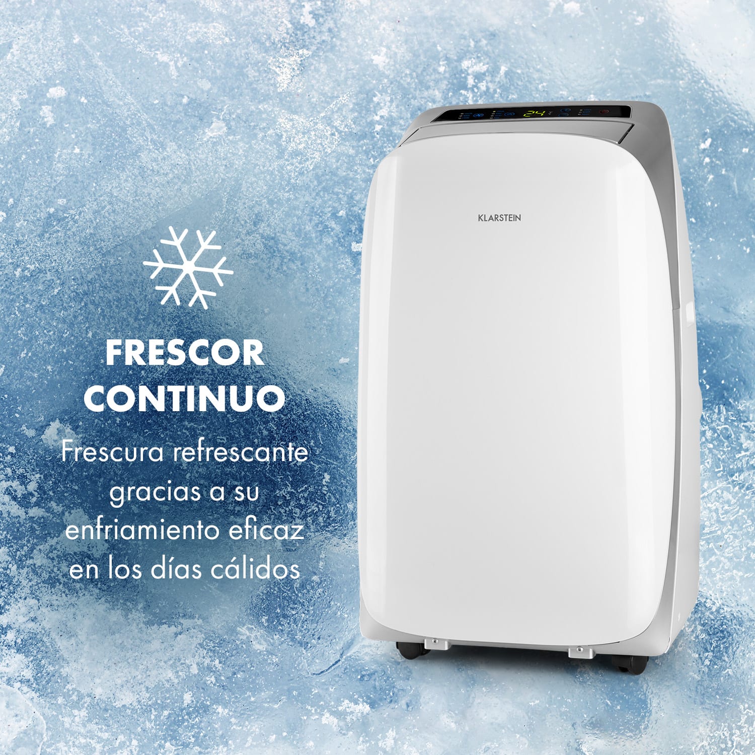 Metrobreeze 12 Las Vegas Aire acondicionado portátil, 3 en 1, 12 000 BTU, Blanco y plateado 12.000 BTU | Plata