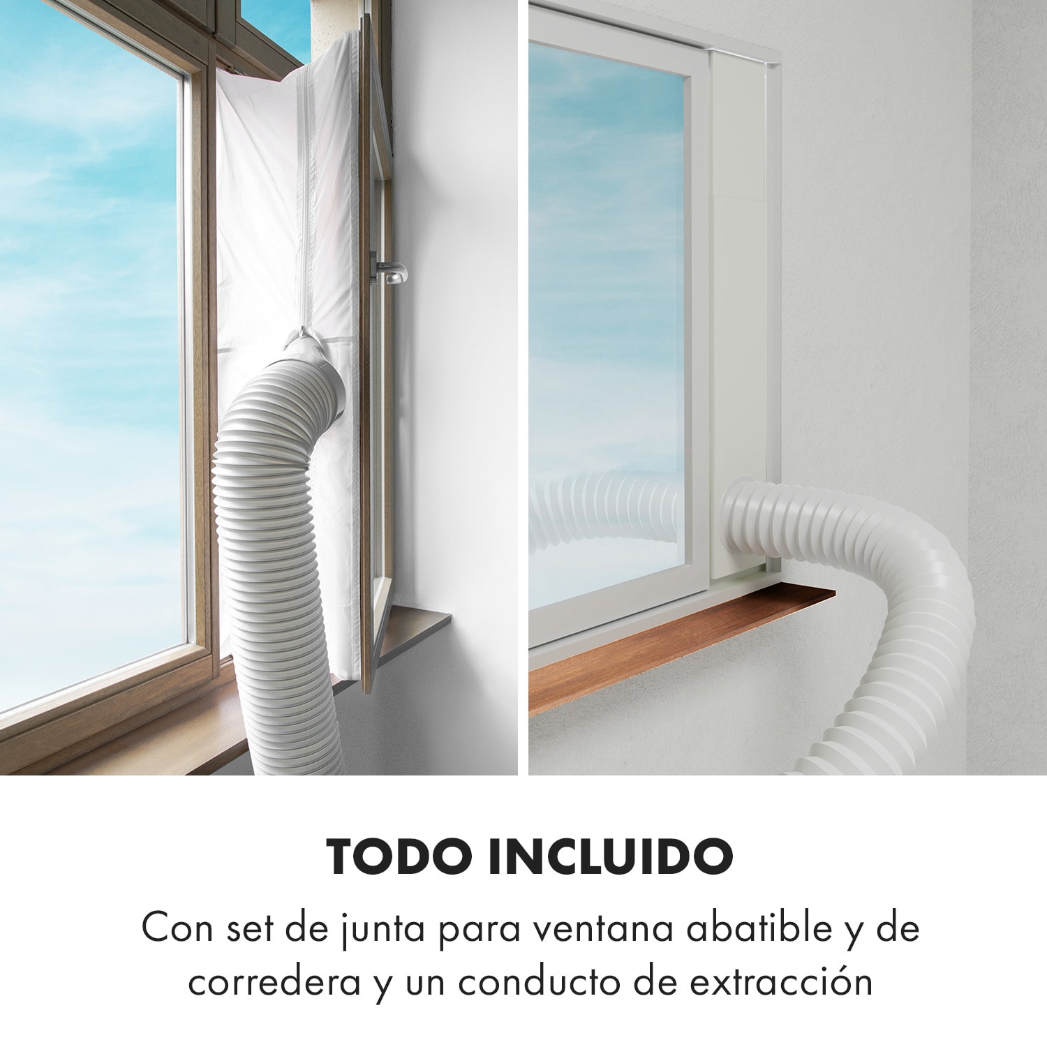 Metrobreeze 12 Las Vegas Aire acondicionado portátil, 3 en 1, 12 000 BTU, Blanco y plateado 12.000 BTU | Plata