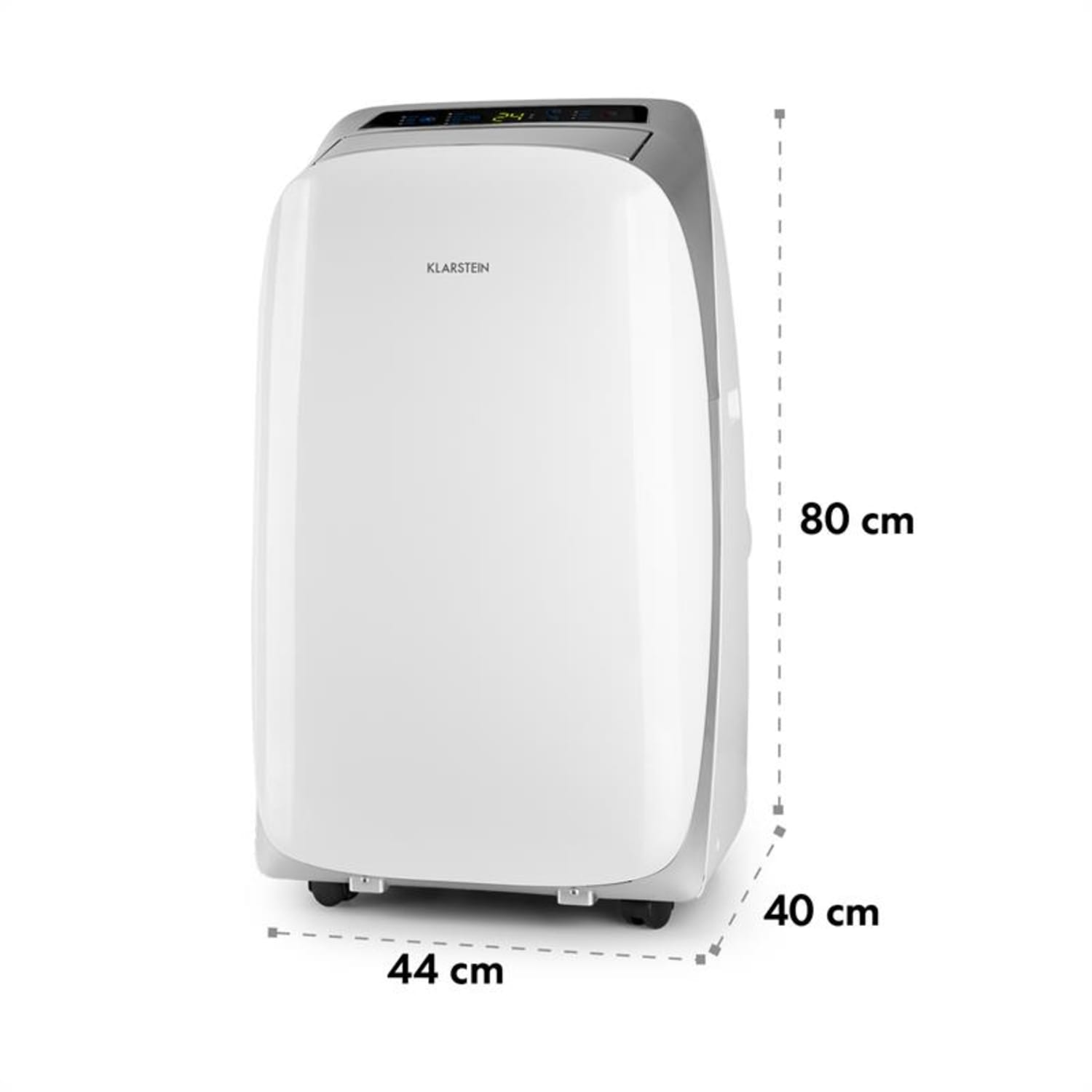 Metrobreeze 12 Las Vegas Aire acondicionado portátil, 3 en 1, 12 000 BTU, Blanco y plateado 12.000 BTU | Plata