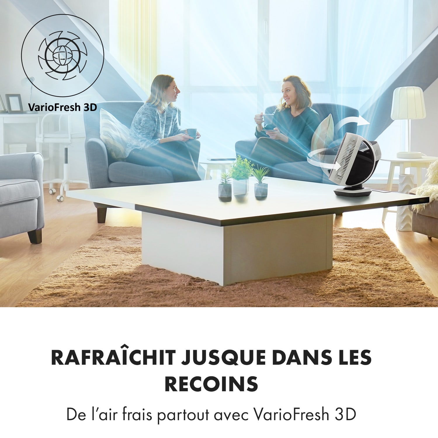 Windmaster ventilator 8 snelheden VarioFresh 3D 20dB wit 