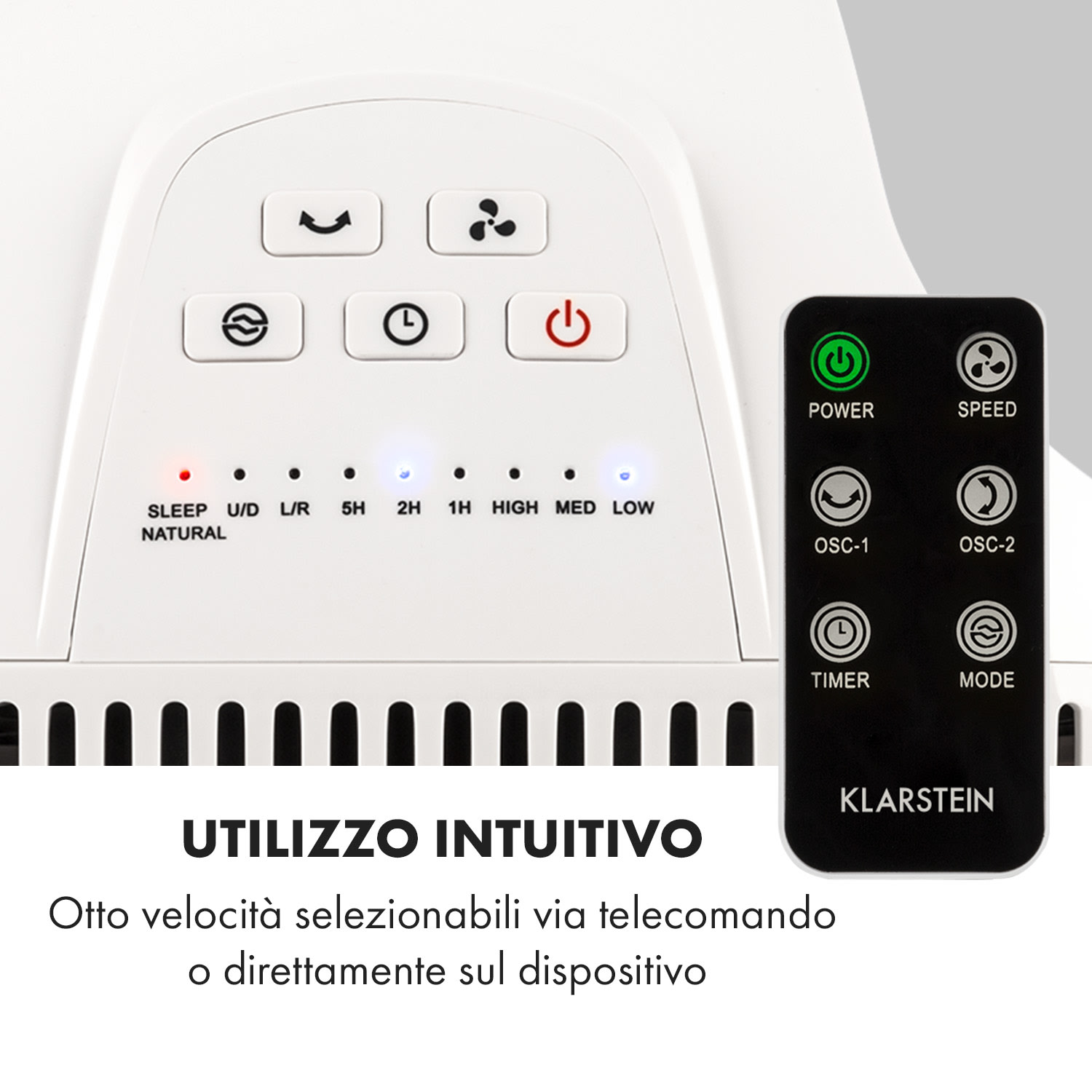 Windmaster Ventilatore 8 Velocità VarioFresh 3D 20dB bianco 