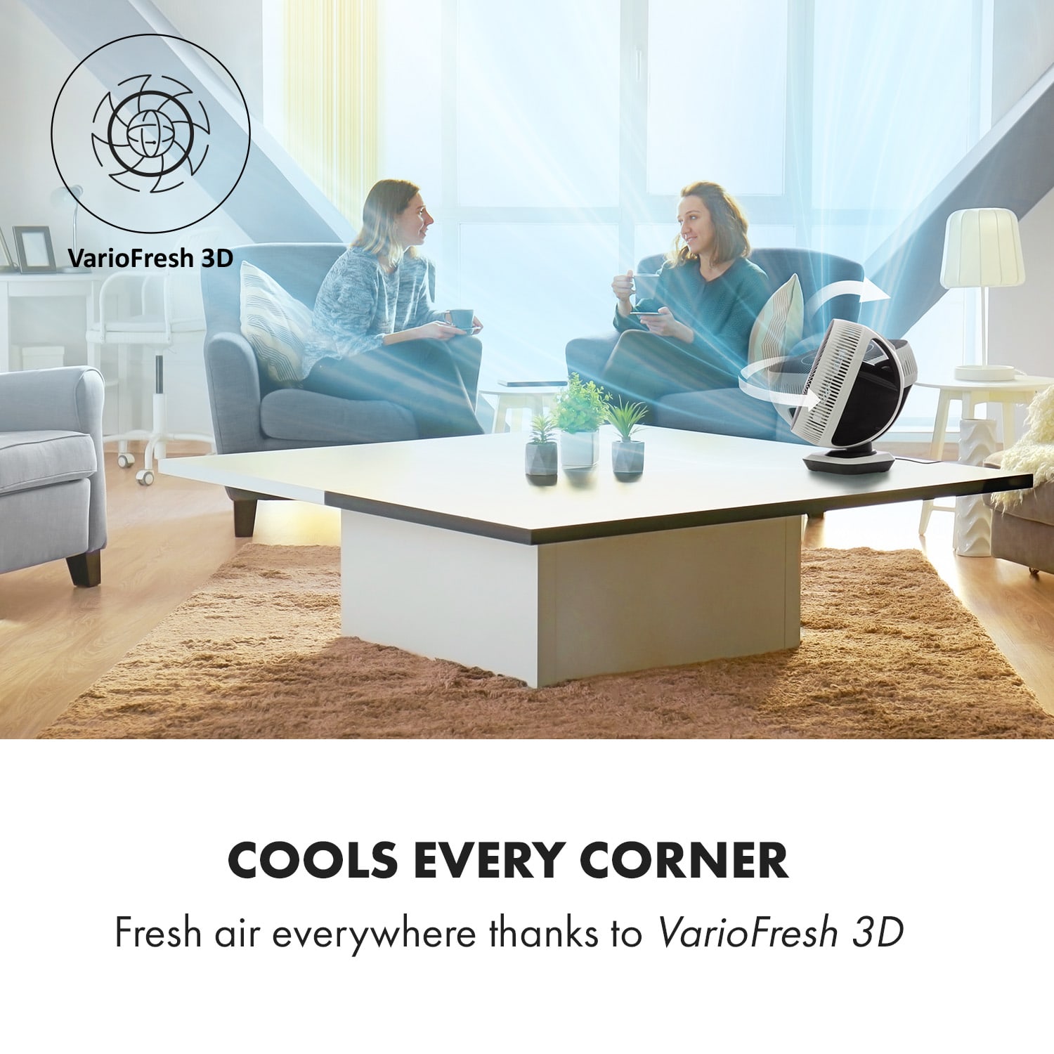 Windmaster ventilator 8 snelheden VarioFresh 3D 20dB wit 