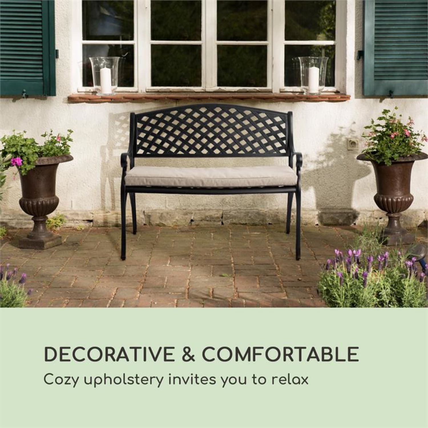 Pozzilli CU Seat Upholstery ComfortExtra Water Repellent Beige Dark Gray / Dark Gray