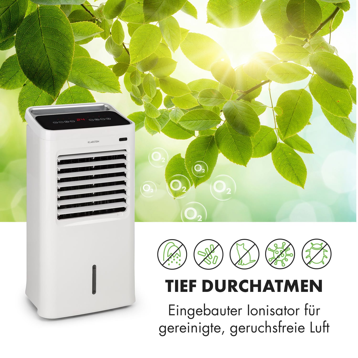 IceWind 4-in-1 Luftkühler Luftdurchsatz: 222 m³/h 36,5 Watt 