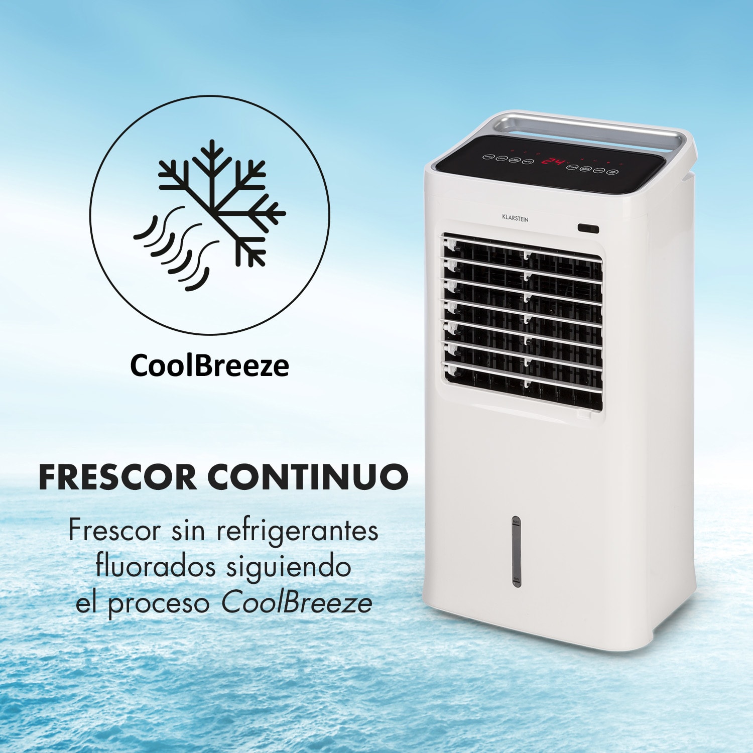 Refrigerador de aire IceWind 4 en 1 Caudal de aire: 222 m³/h 36,5 W 