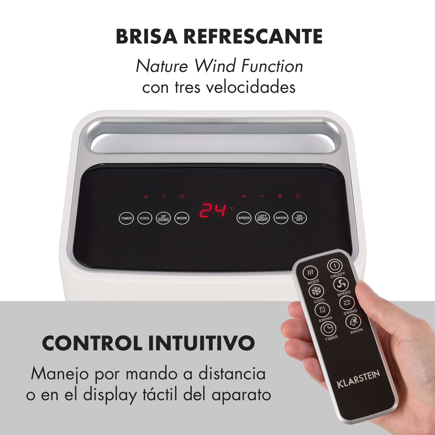 Refrigerador de aire IceWind 4 en 1 Caudal de aire: 222 m³/h 36,5 W 