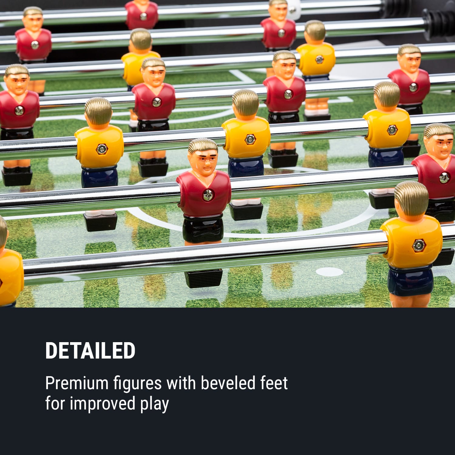 Old Trafford, stolni nogomet, 118 x 68 cm, drevo/MDF, crna