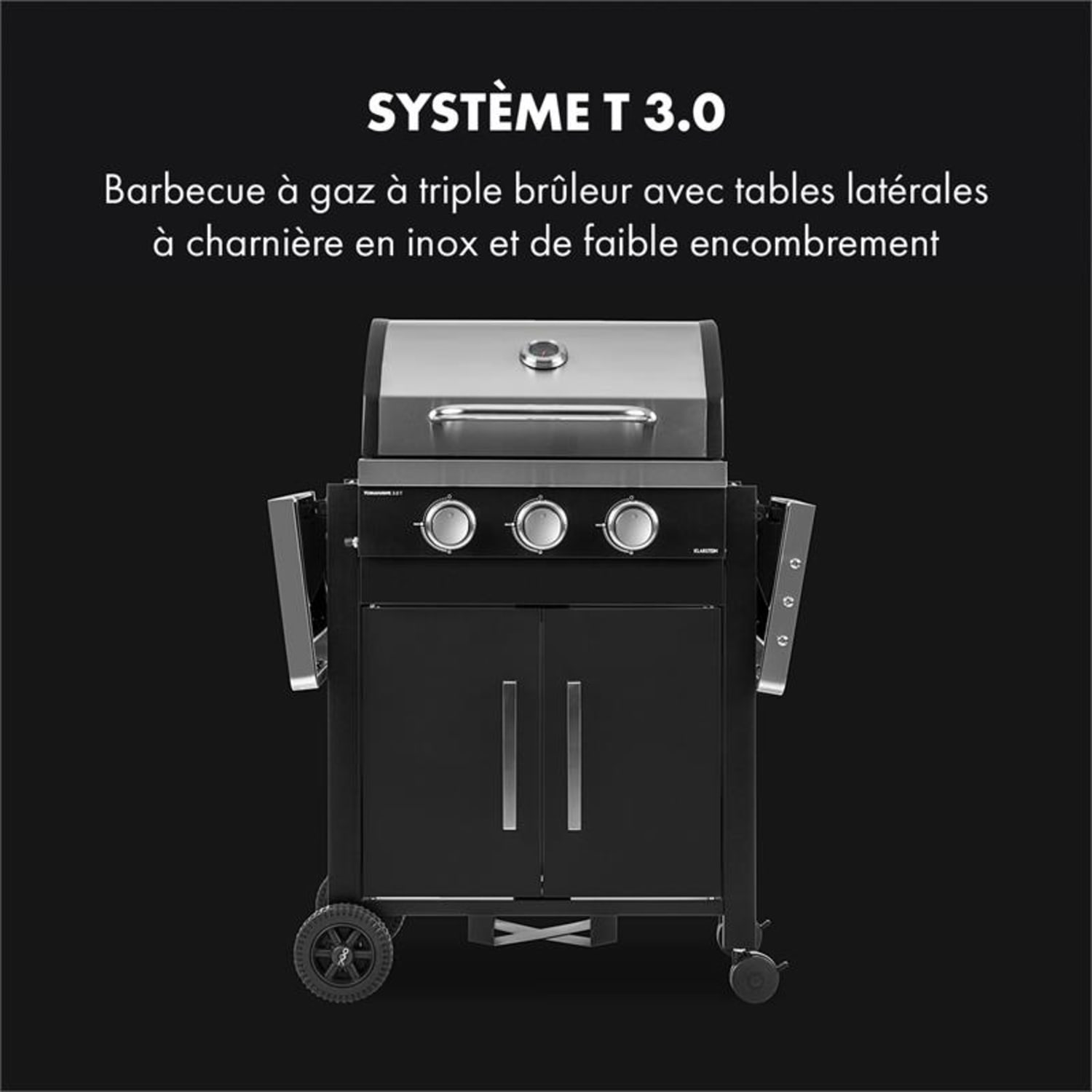 Tomahawk 3.0 T barbecue à gaz 3 x brûleurs 3,2 kW grille de cuisson 53 3 brûleurs