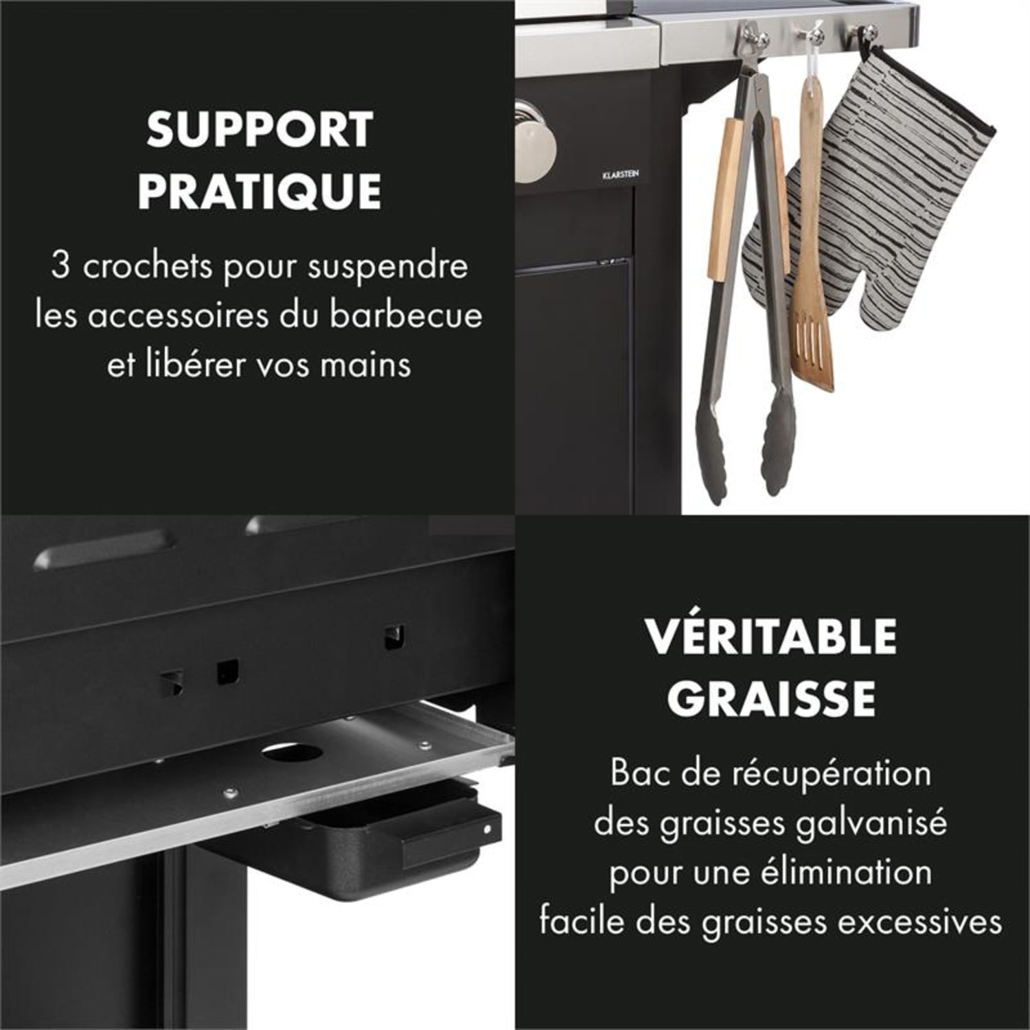 Tomahawk 4.0 T Barbecue à gaz 4 brûleurs 3,2 kW grille de cuisson 63cm 4 brûleurs