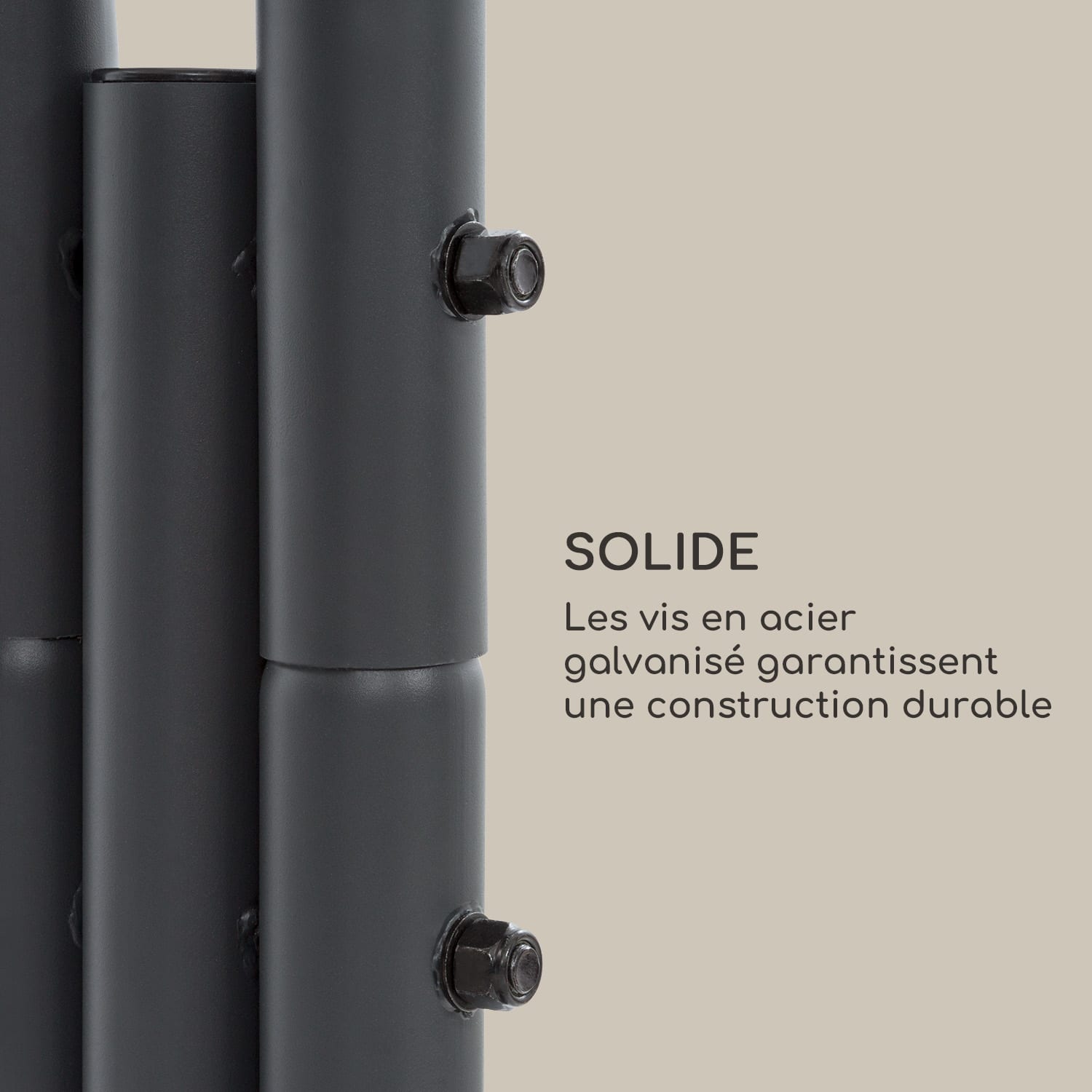 Fountain Valley Chaise longue suspendue coussin d'assise auvent Polyes 