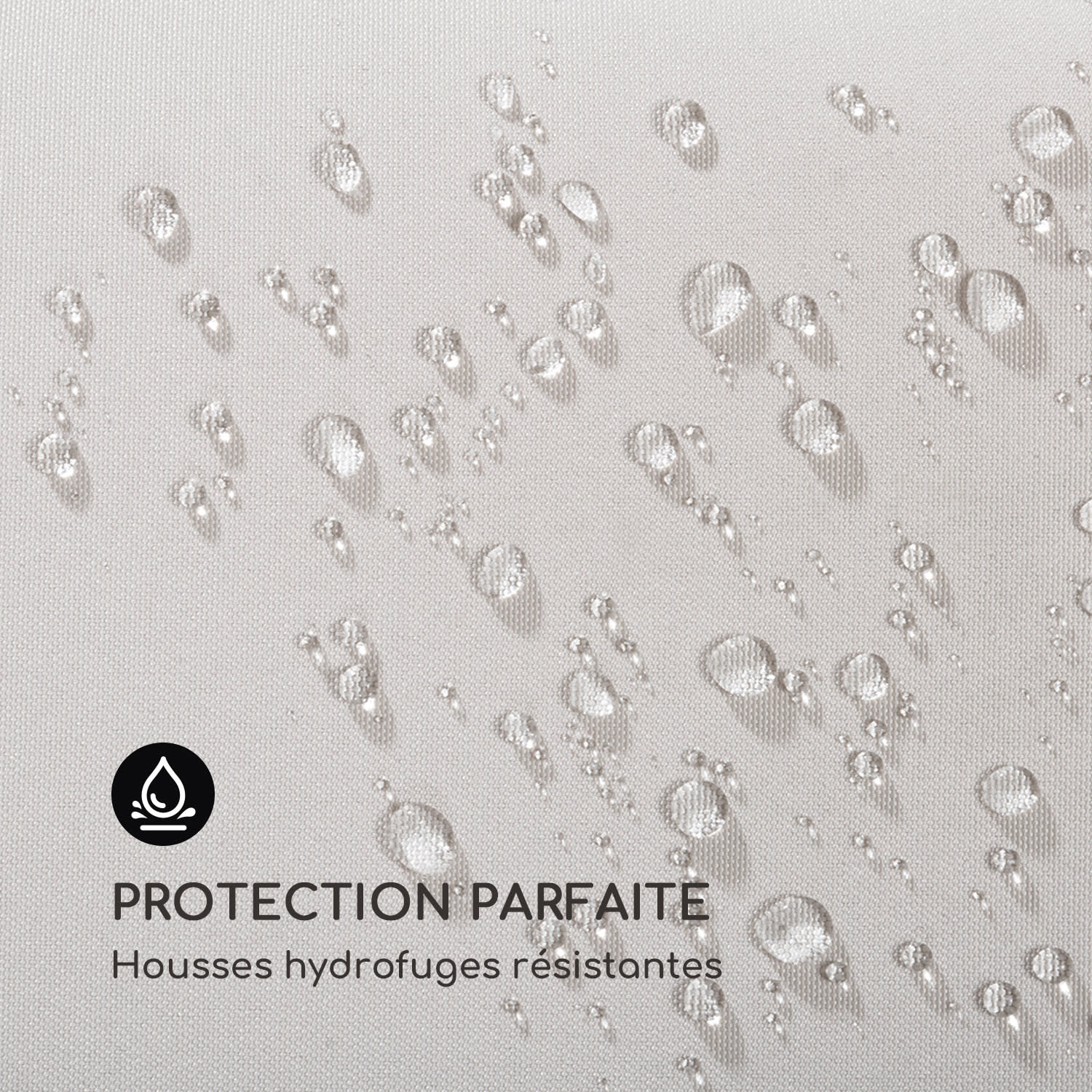 Fountain Valley Chaise longue suspendue coussin d'assise auvent Polyes 