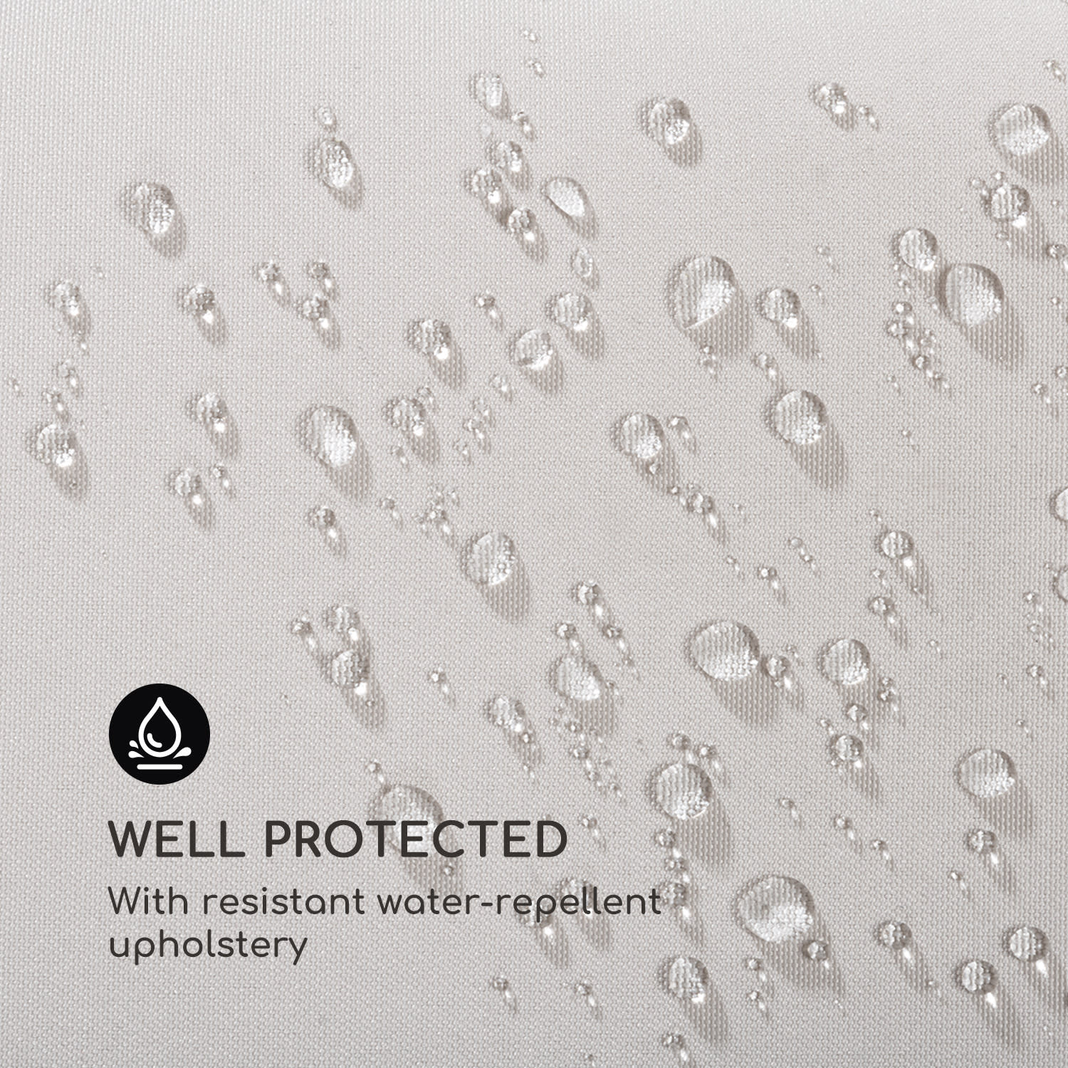 Fontana Valley, viseči ležalnik, oblazinjenje, senčnik, 180g poliester, bež 