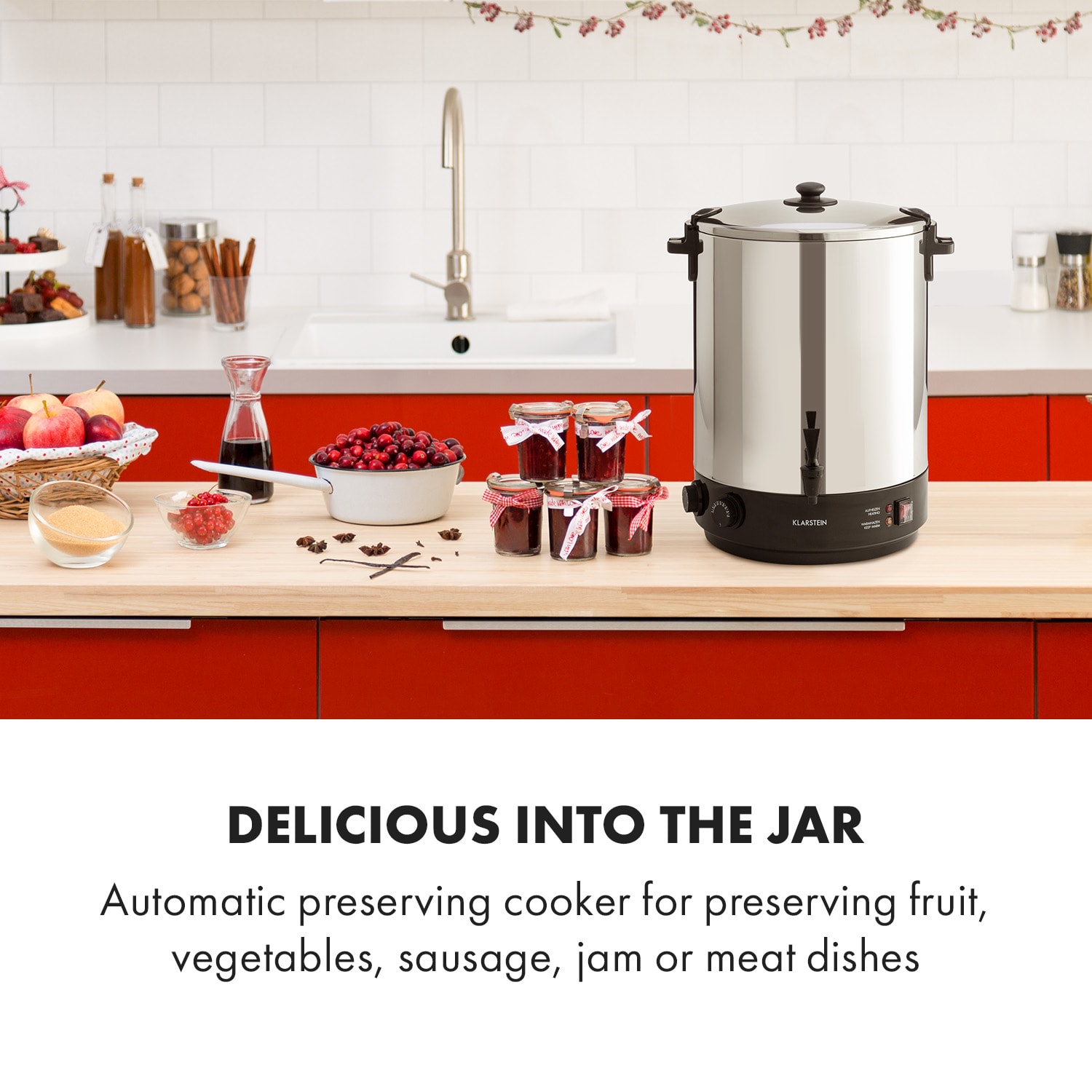 KonfiStar 40, distribuitor de băuturi, 40L, 110 ° C, 120min, oțel inoxidabil 40 Ltr