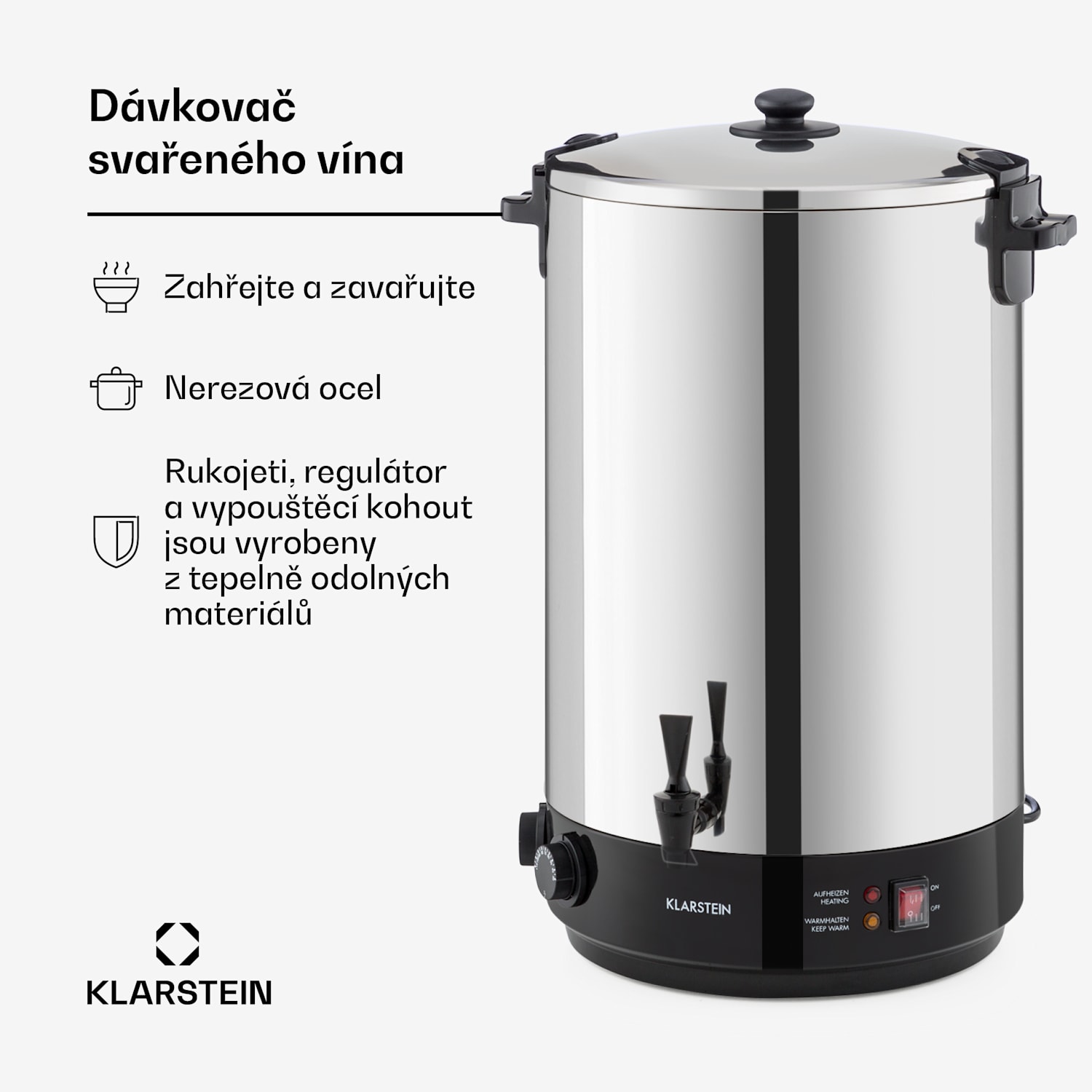 KonfiStar 50, zavařovací hrnec, zásobník na nápoje, 50 l, 110 °C, 120 min, nerezová ocel 50 L | Mechanik
