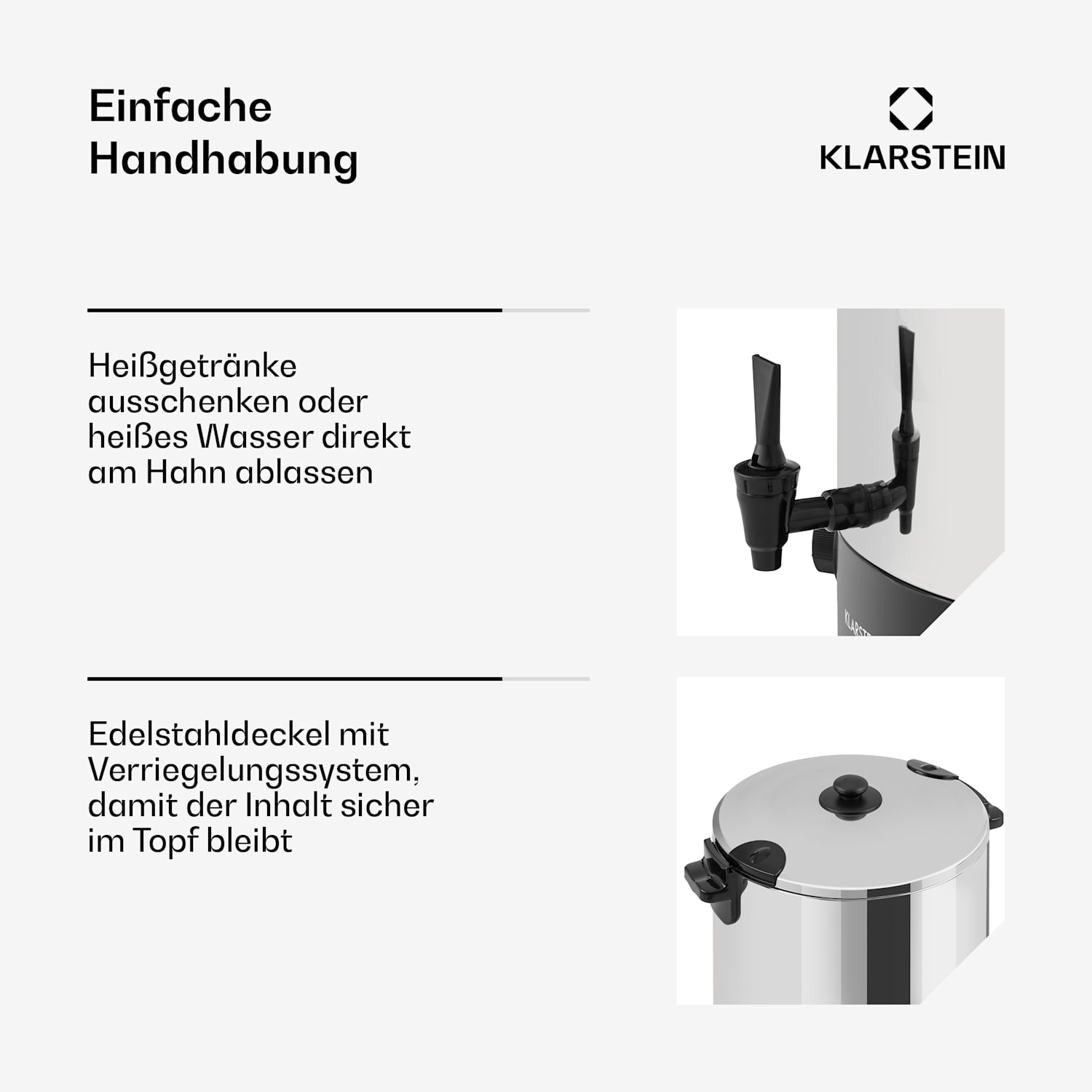 KonfiStar 50 Einkochautomat Getränkespender 2500W 50L Edelstahl 50 L | Mechanisch