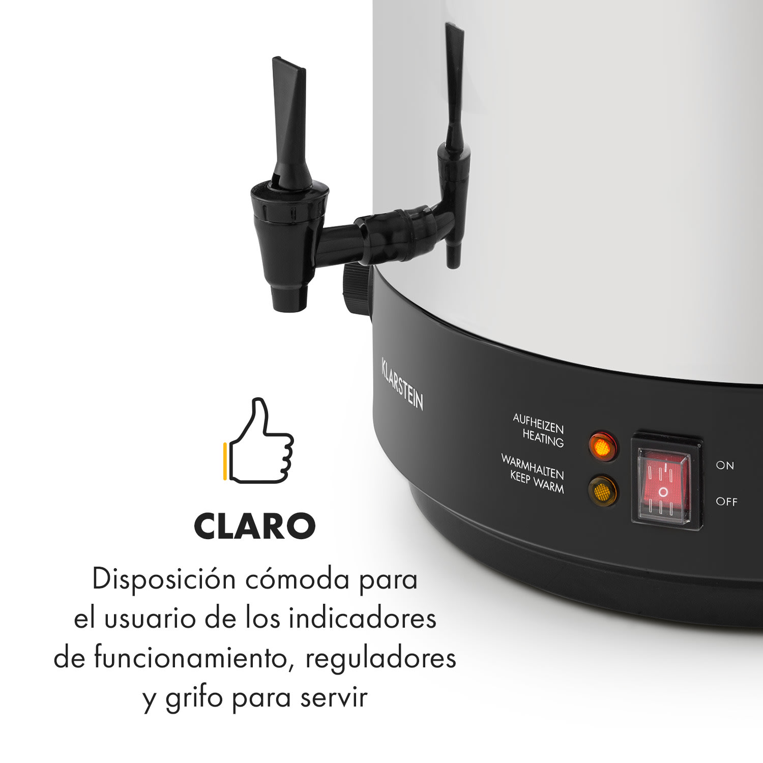 KonfiStar 50 Olla pasteurizadora Dispensador de bebidas 50L 110°C 120min Acero inoxidable 50 L | Mecánico