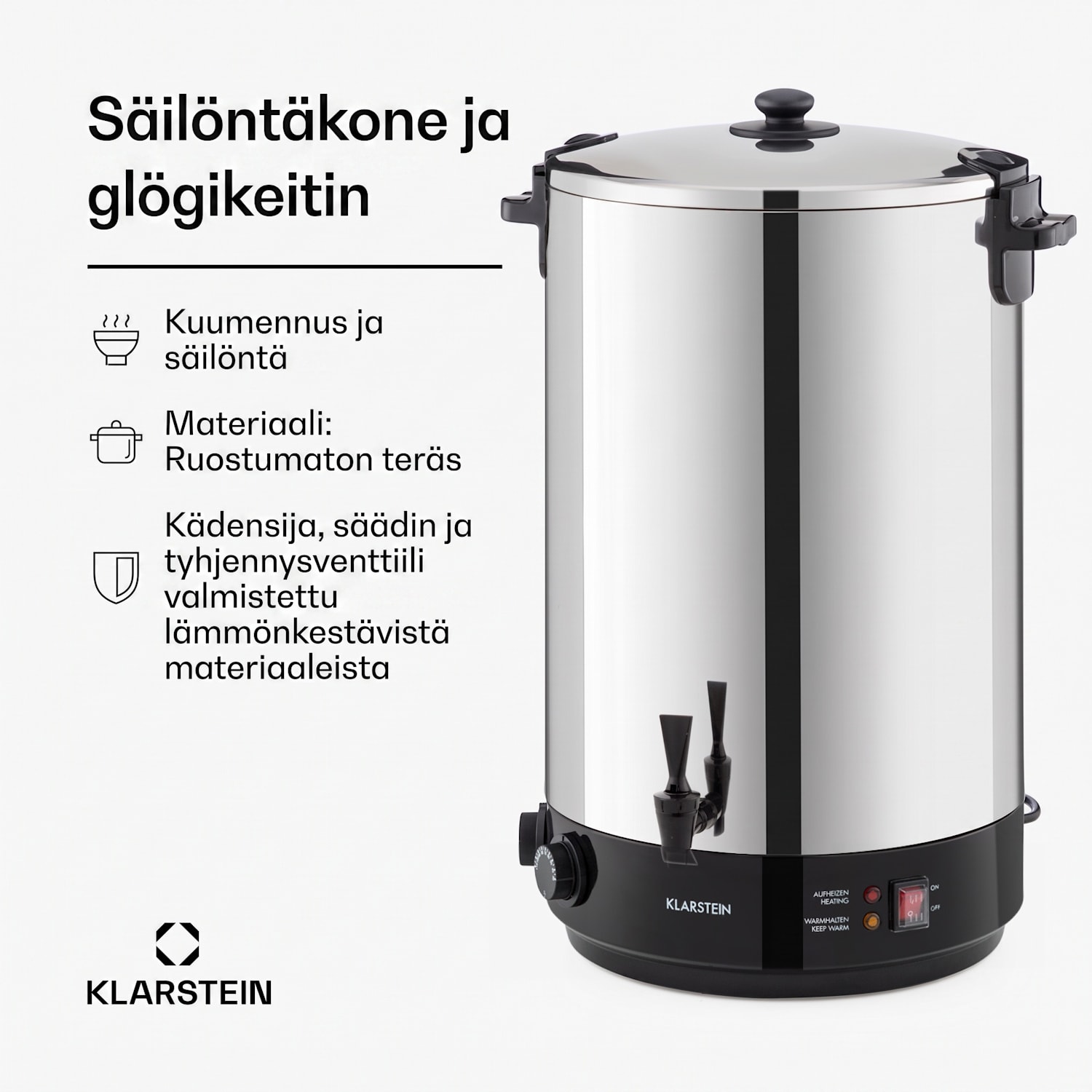 KonfiStar 50 säilöntäautomaatti juoma-annostelija 50 l 110 °C 2500 W 120 min ruostumatonta terästä 50 L | Mekaanikko