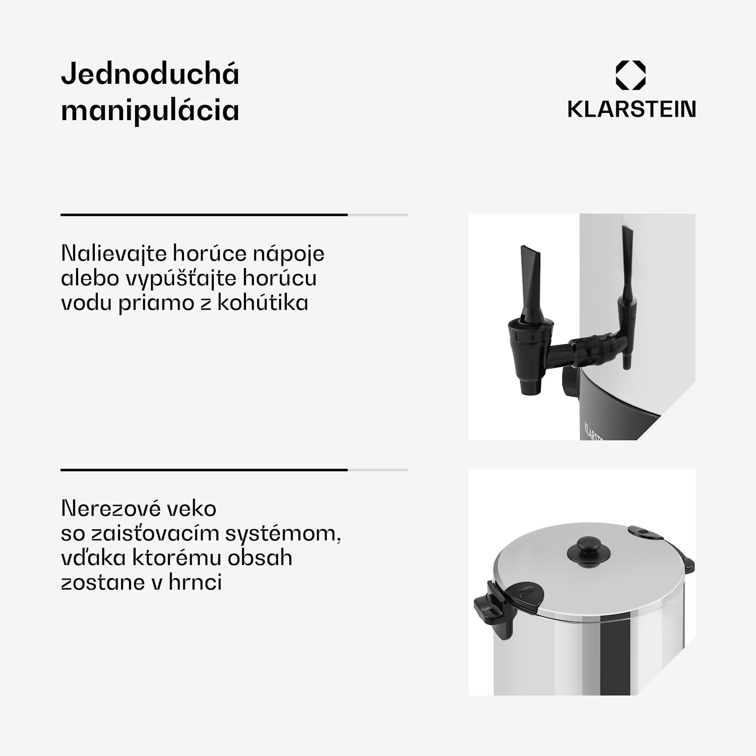 KonfiStar 50, zavárací hrniec, dávkovač nápojov, 50 l, 110 °C, 120 min, nehrdzavejúca oceľ 50 l | Mechanik