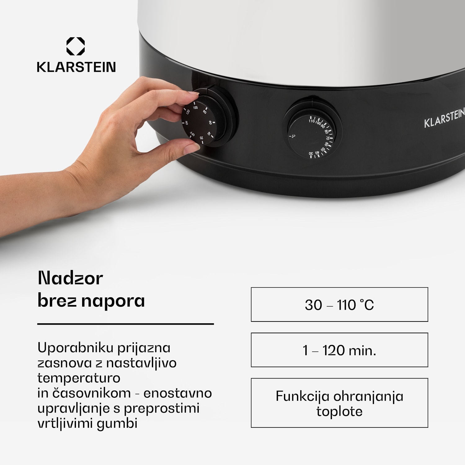 KonfiStar 50, lonec za konzerviranje, avtomat za tople napitke, 50 l, 110 °C, 120 min., nerjaveče jeklo 50 L | Mehanik