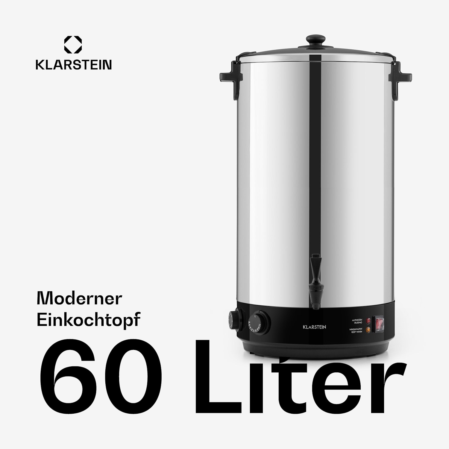 KonfiStar 60 Einkochautomat Getränkespender 2500W 60L 110°C 120min 