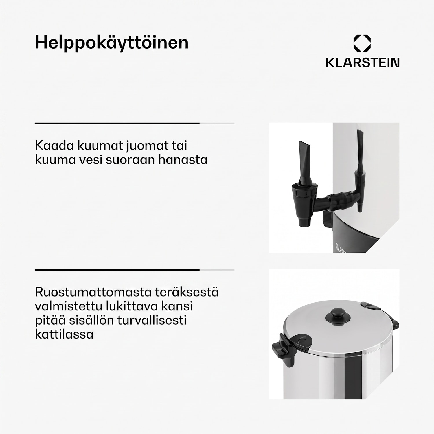 KonfiStar 60 säilöntäautomaatti juoma-annostelija 60 l 110 °C 2500 W 120 min ruostumatonta terästä 60 L | Mekaanikko