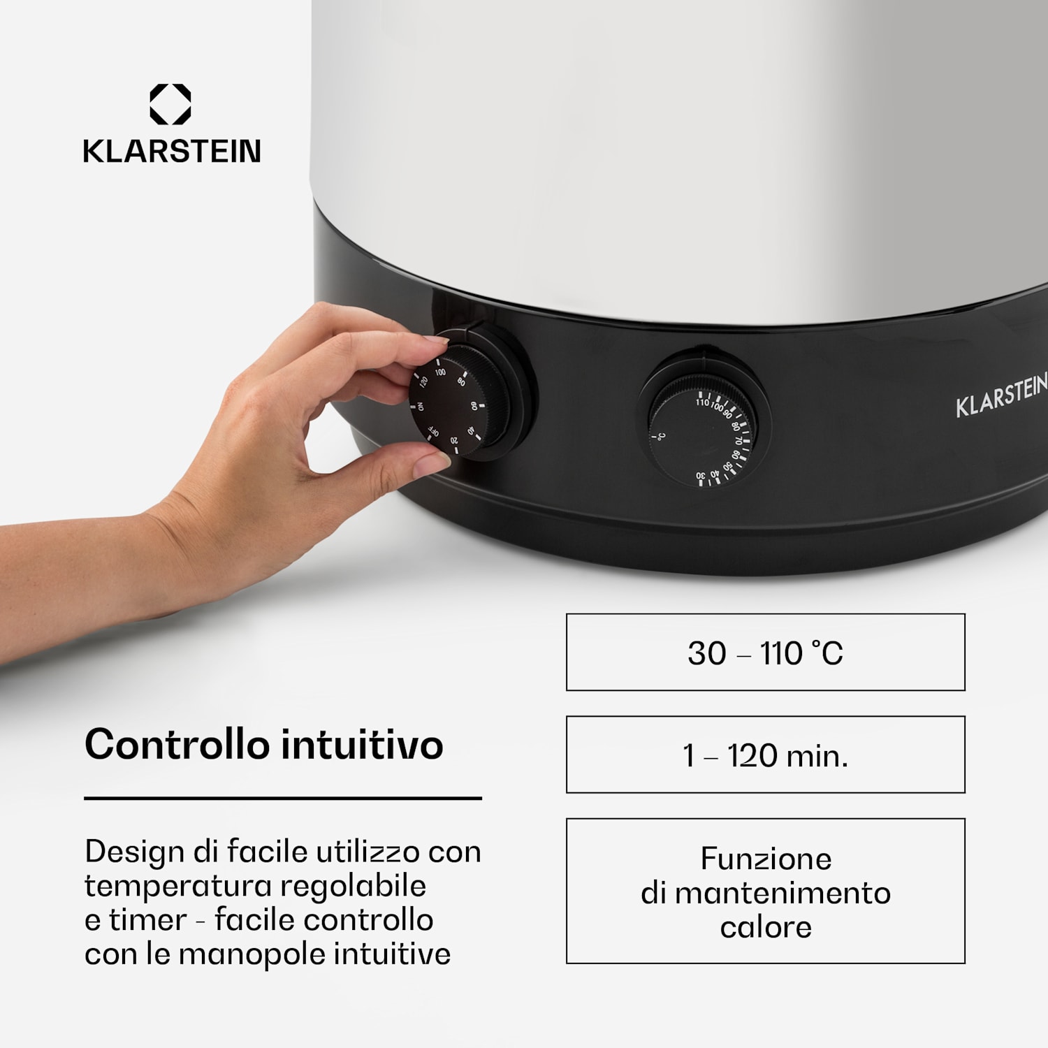 KonfiStar 60 Pastorizzatore Distributore Bevande 60L 110°C 120min Inox 
