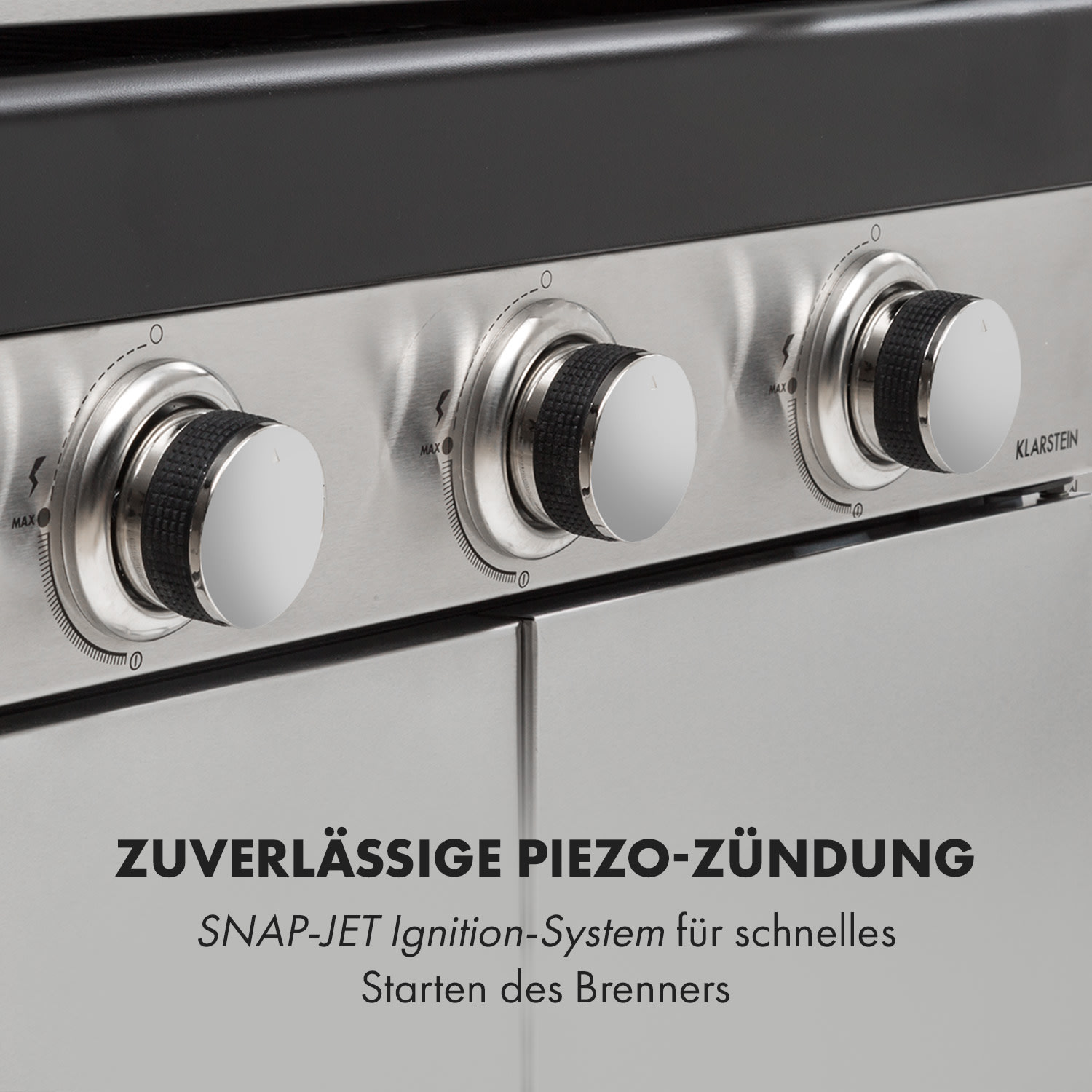 Gazooka 3.0T BBQ Grill 3x3kW Brenner 4 Rollen Edelstahl 3 Brenner