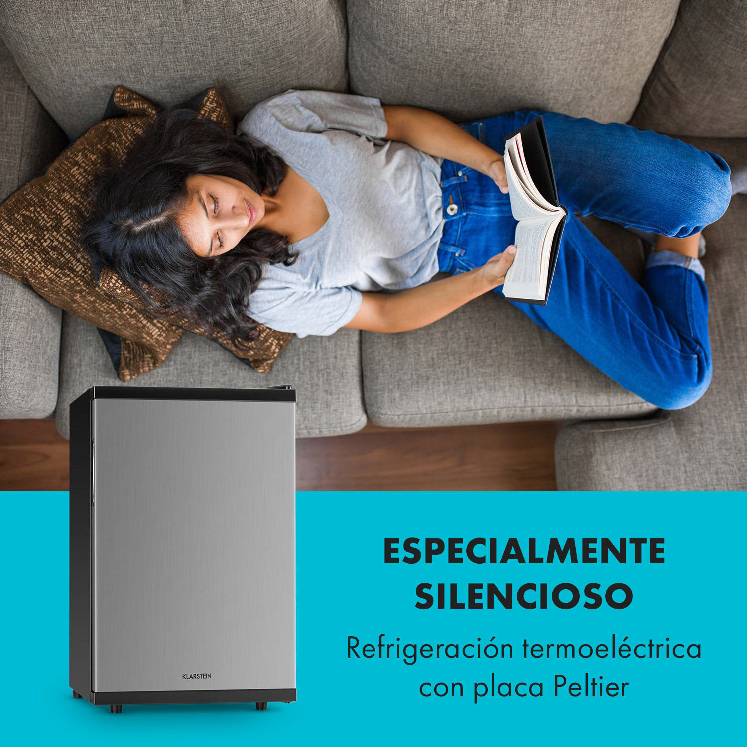 Beerbauch minibar 65 l termoeléctrico A+ bajo ruido Plata Plata