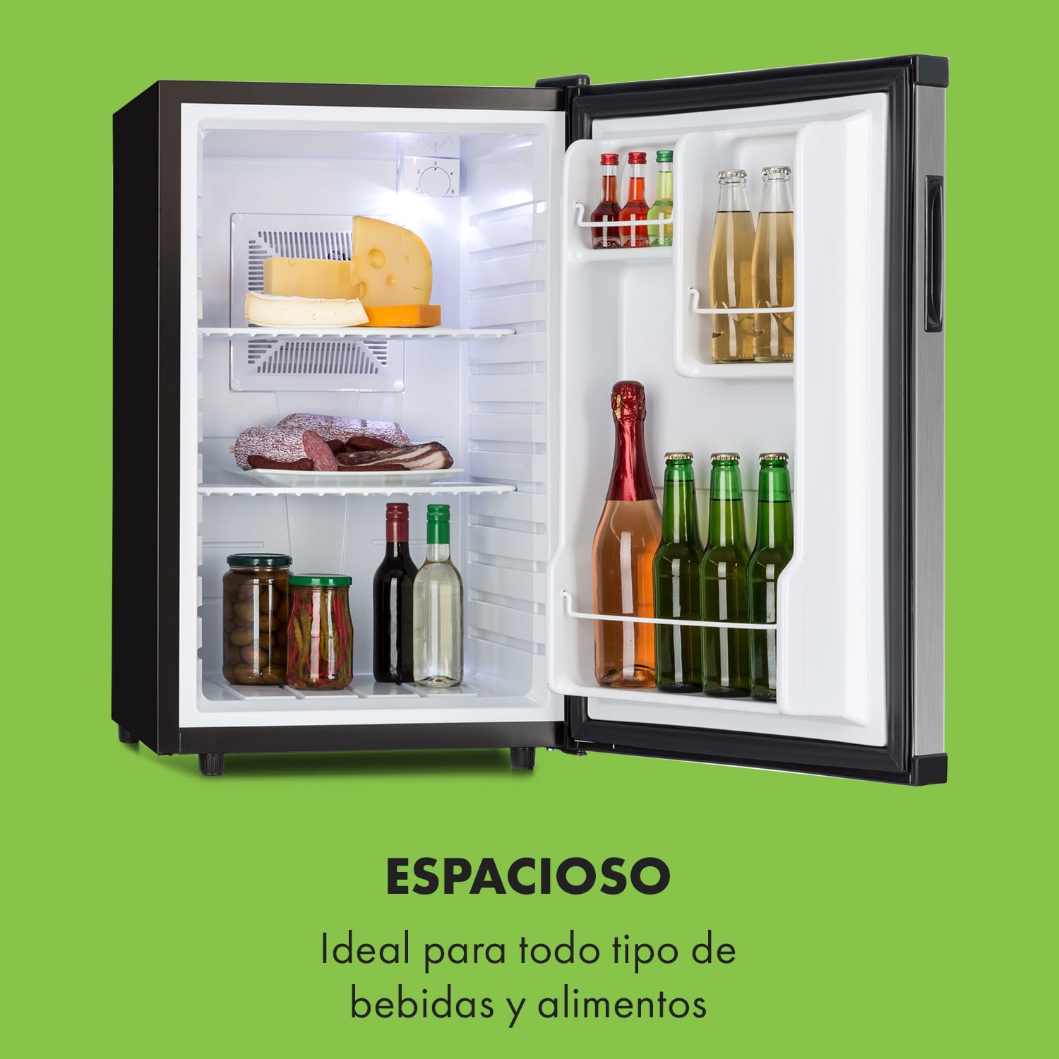 Beerbauch minibar 65 l termoeléctrico A+ bajo ruido Plata Plata