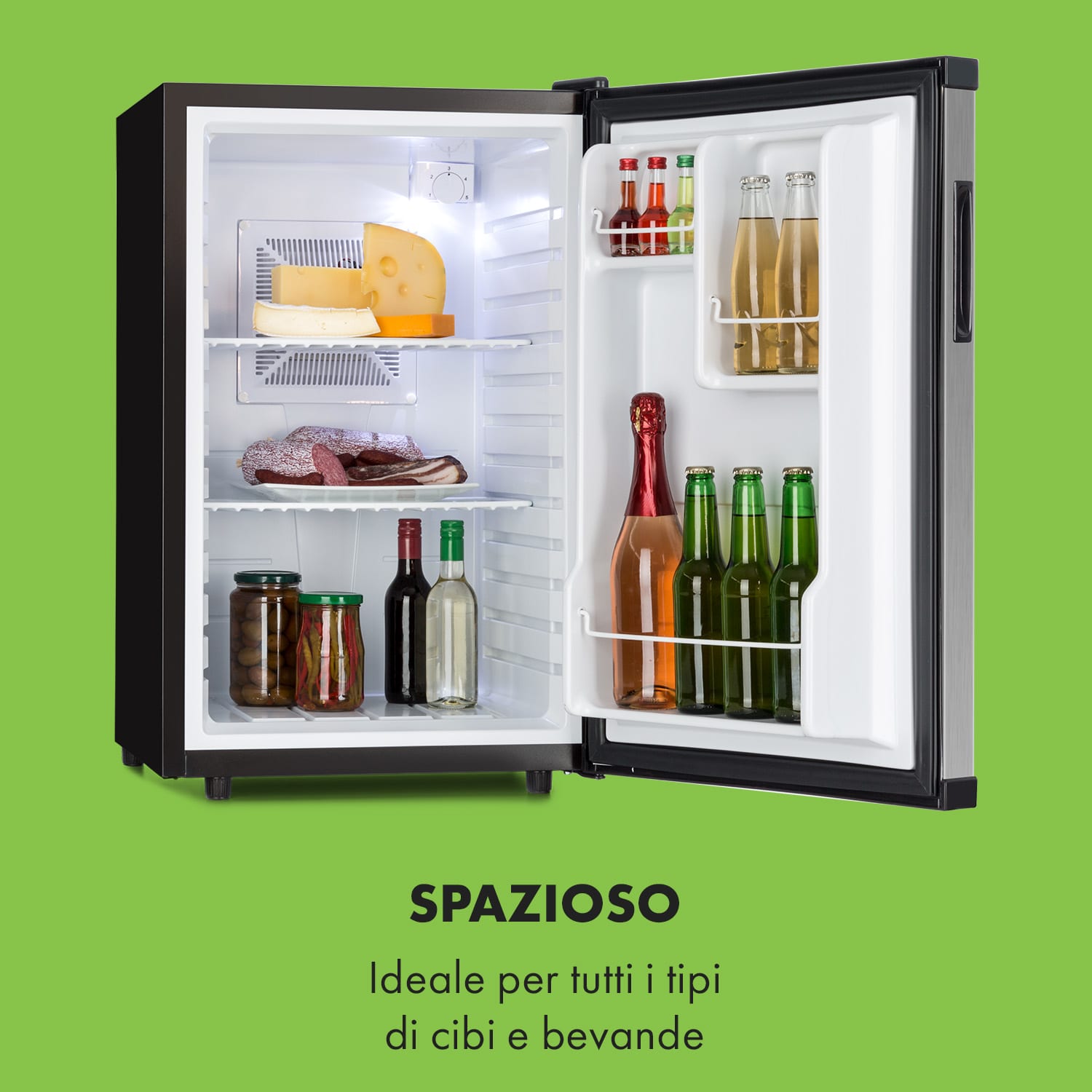 Beerbauch frigorifero minibar 65l termoelettrico A+ silenzioso argento Argento