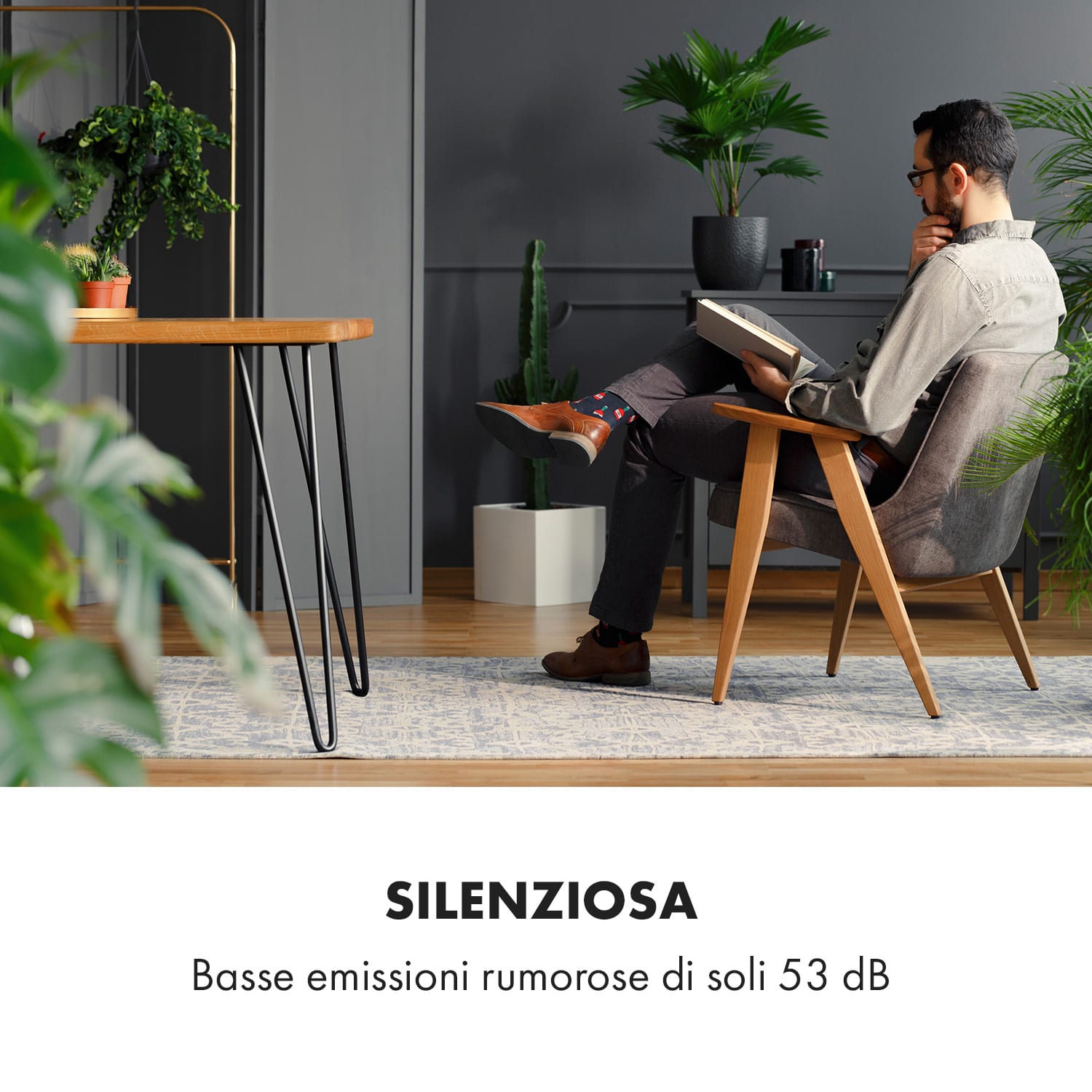 Rotator raffrescatore evaporativo 4 in 1 110W 396m³/h 3 velocità telecomando bianco Bianco