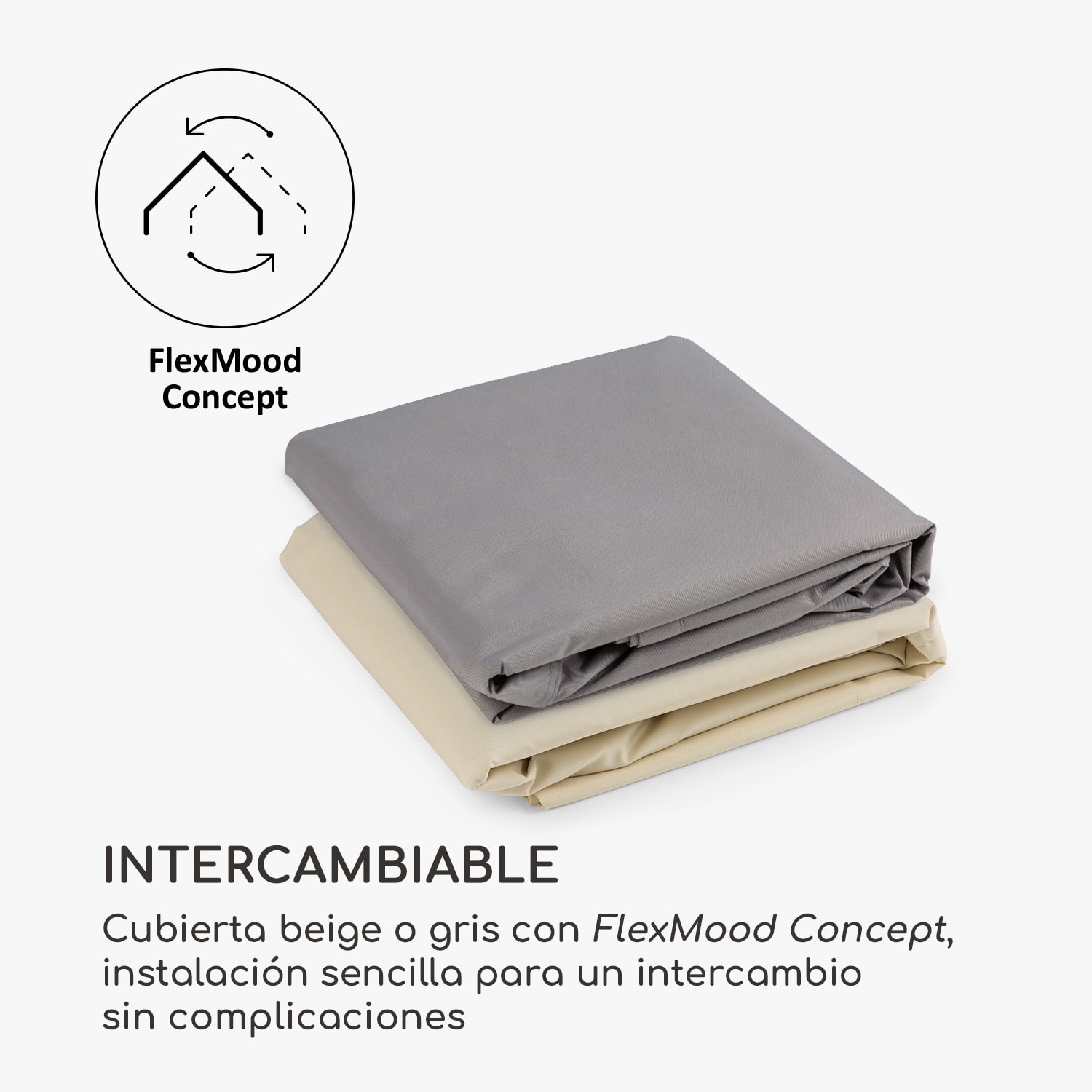 Castello toldo para pérgola 3,5 x 3,5 m poliéster beis Beige