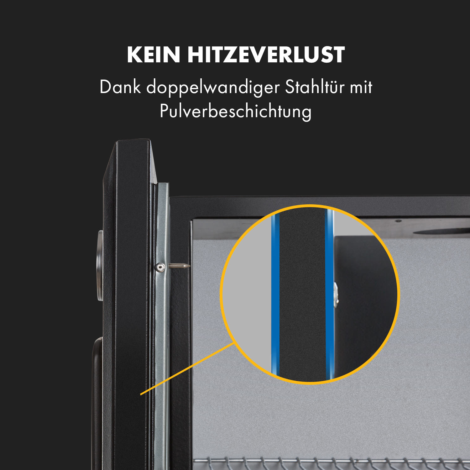 Pasadena Gas-Räuchergrill 2,5 kW Heizleistung 250 °C max. 52 x 97 x 50 cm