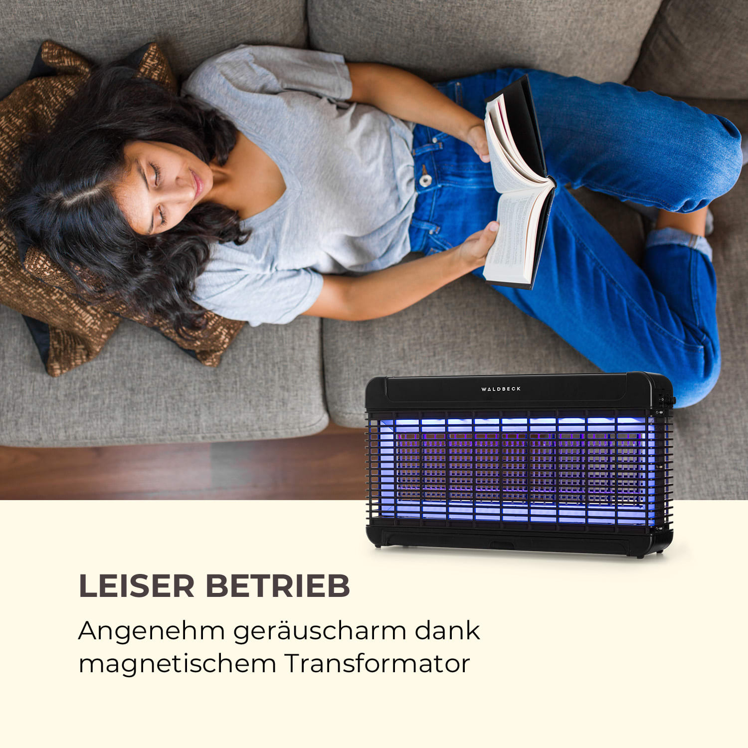 Mosquito Ex 9500 13W 300m² LEDs Auffangschale Kette schwarz Wirkungsbereich: 300 m²