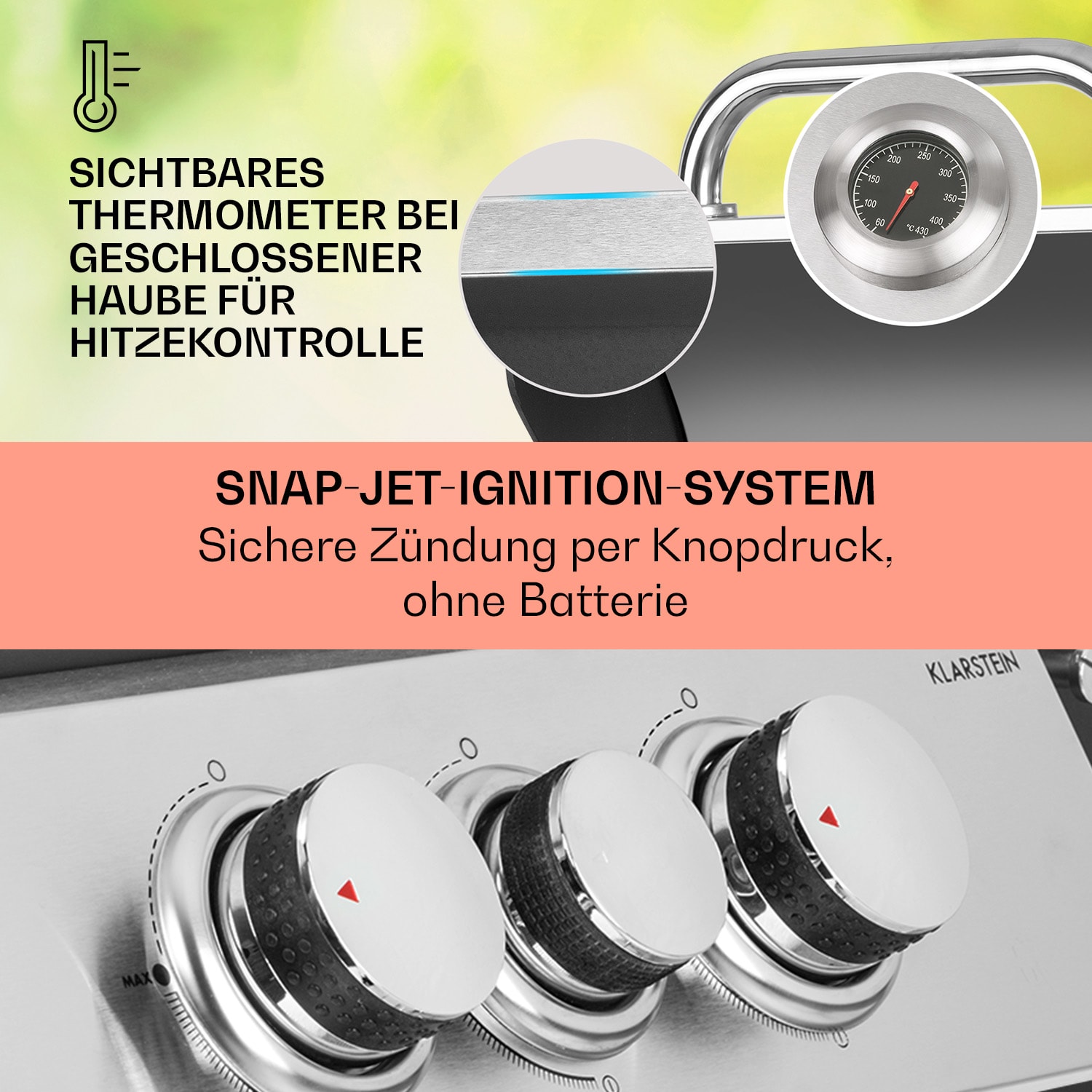 Tomahawk 3.1 S Barbecue à gaz Brûleurs 3x3,6 kW + 2,7 kW 60 x 45 cm barbecue inox 