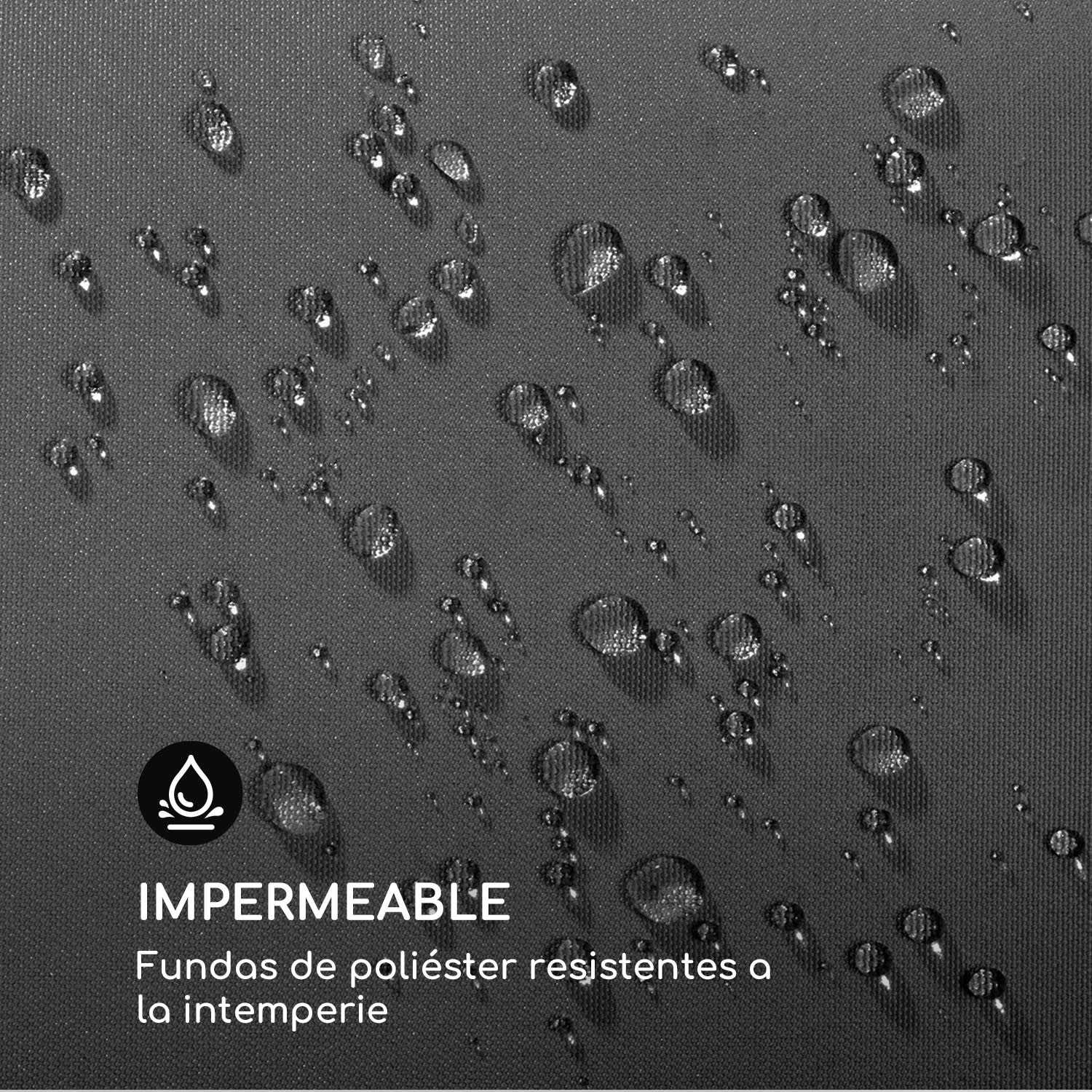 Maui columpio de jardín 110 cm 2 cuerpos Madera maciza Poliéster Gris oscuro Gris Oscuro