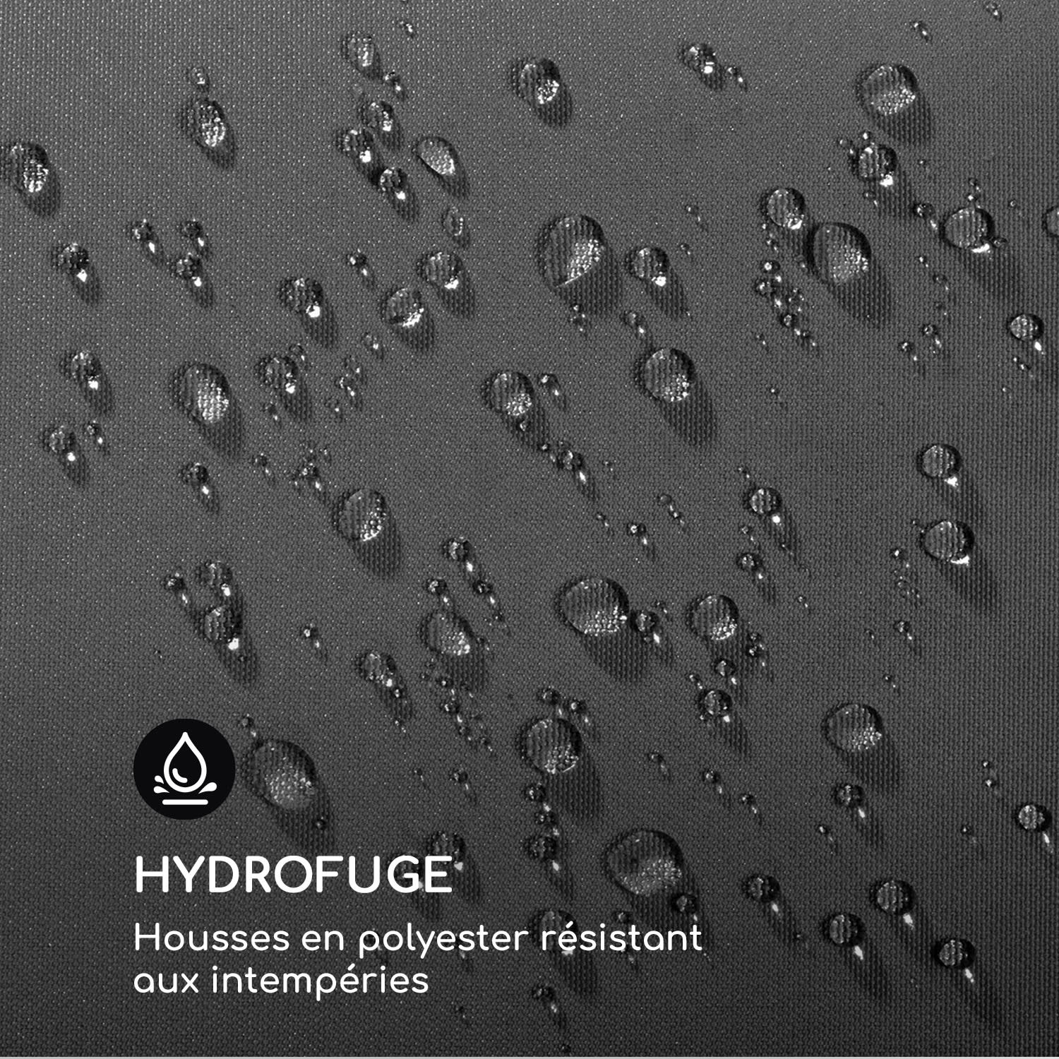 Maui Hollywoodschommel 110cm 2-zits massief hout polyester donkergrijs Donkergrijs