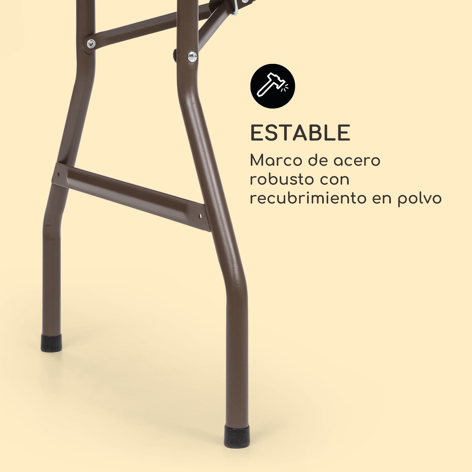Burgos Family Mesa plegable poliratan Superficie 178 x 73  para 6 personas Marrón 181x74x76 cm (AnchoxAltoxLargo)