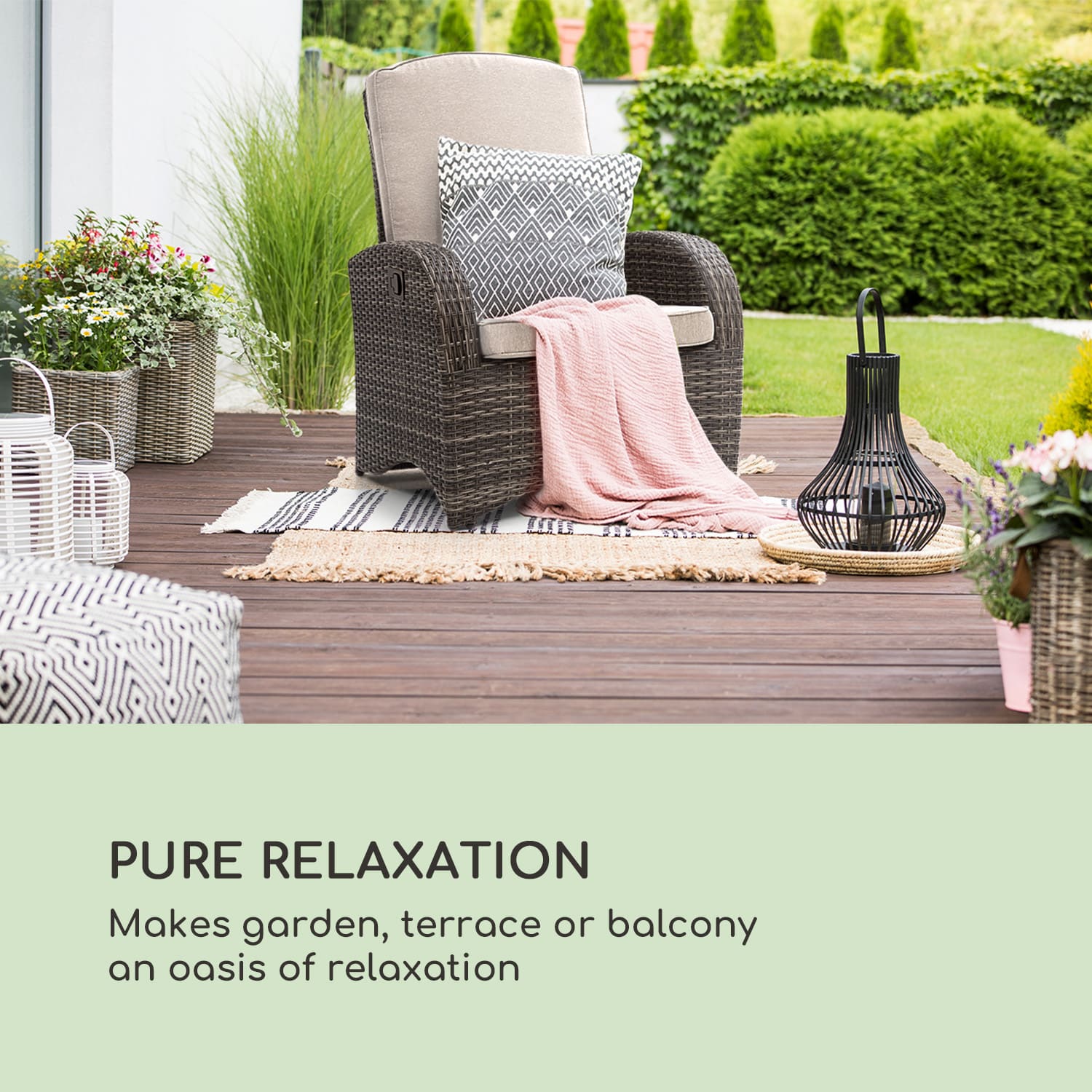 Comfort Siesta, fotel, regulowane oparcie, ciemnoszary kolor Jasny Taupe