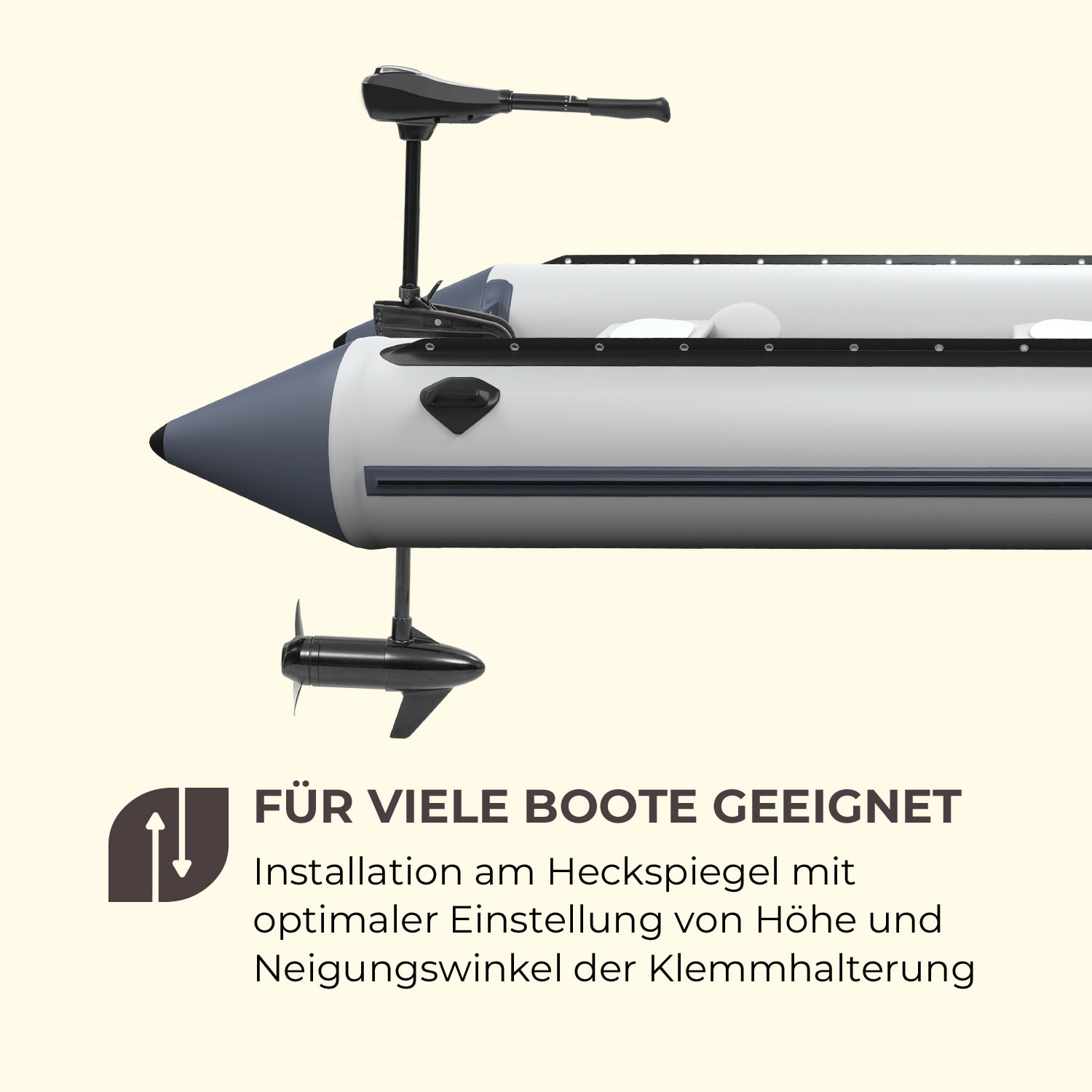 Barracuda 86 Elektroaußenbordmotor 86lbs/1164W 24V Führerscheinfrei 86 lbs / 1164 Watt