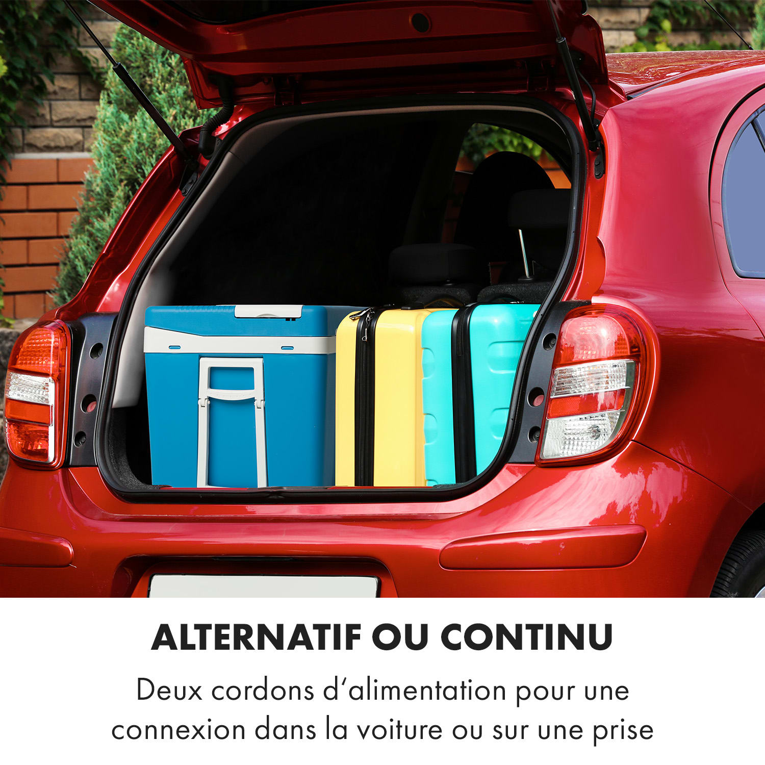 BeerPacker caisse réfrigérante/réchauffante 50 litres CA/CC chariot Bleu