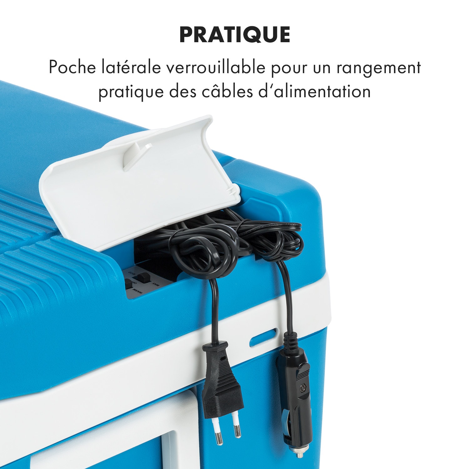 BeerPacker caisse réfrigérante/réchauffante 50 litres CA/CC chariot Bleu