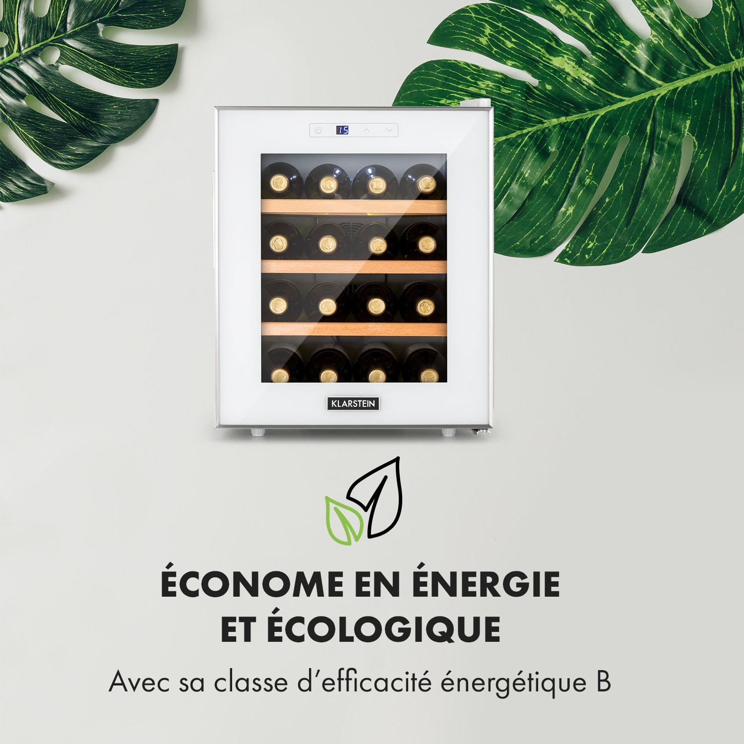 Reserva 16 Blanco wijnkoelkast 16 fl./48L touch leddisplay wit 