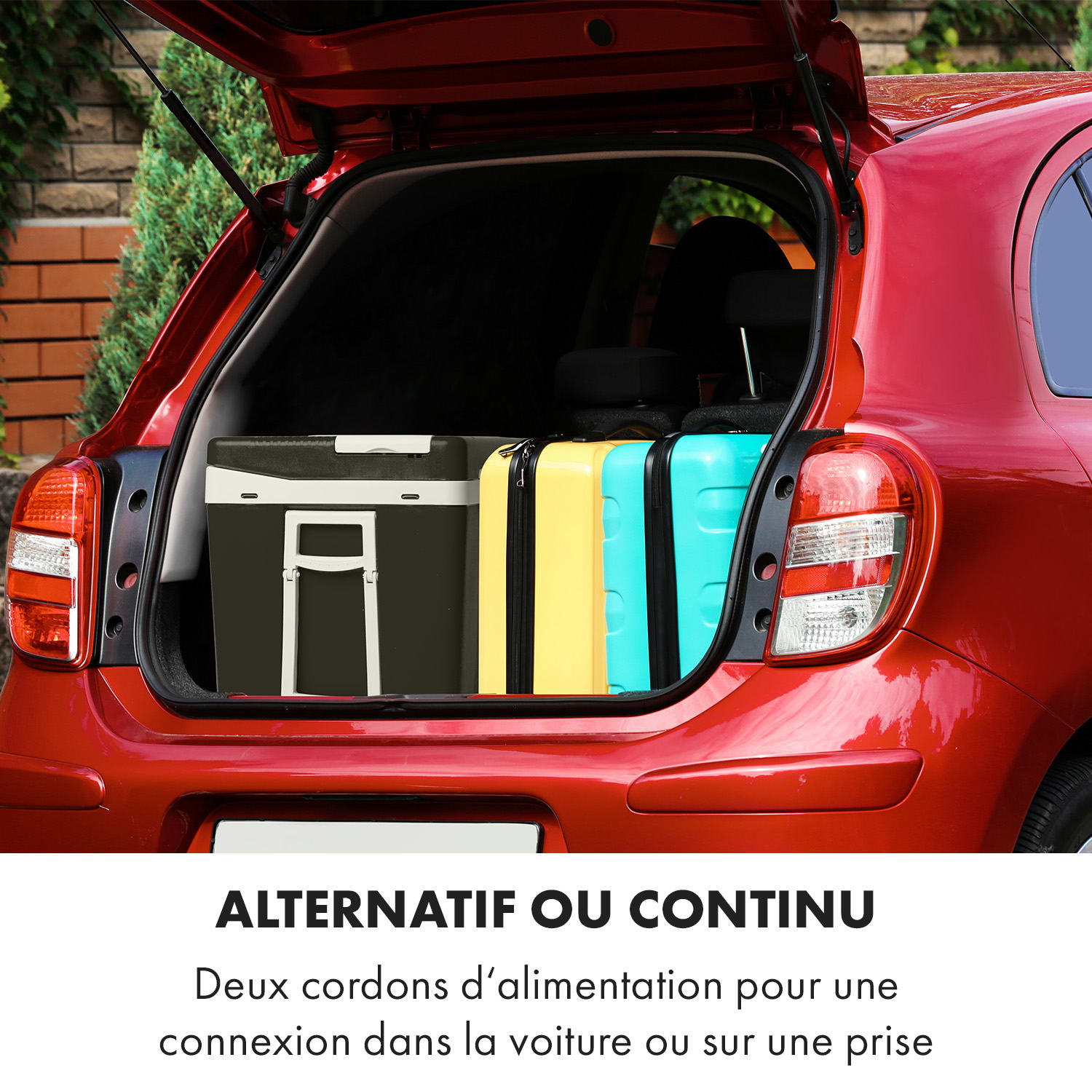 BeerPacker caisse réfrigérante/réchauffante 50 litres CA/CC chariot Noir