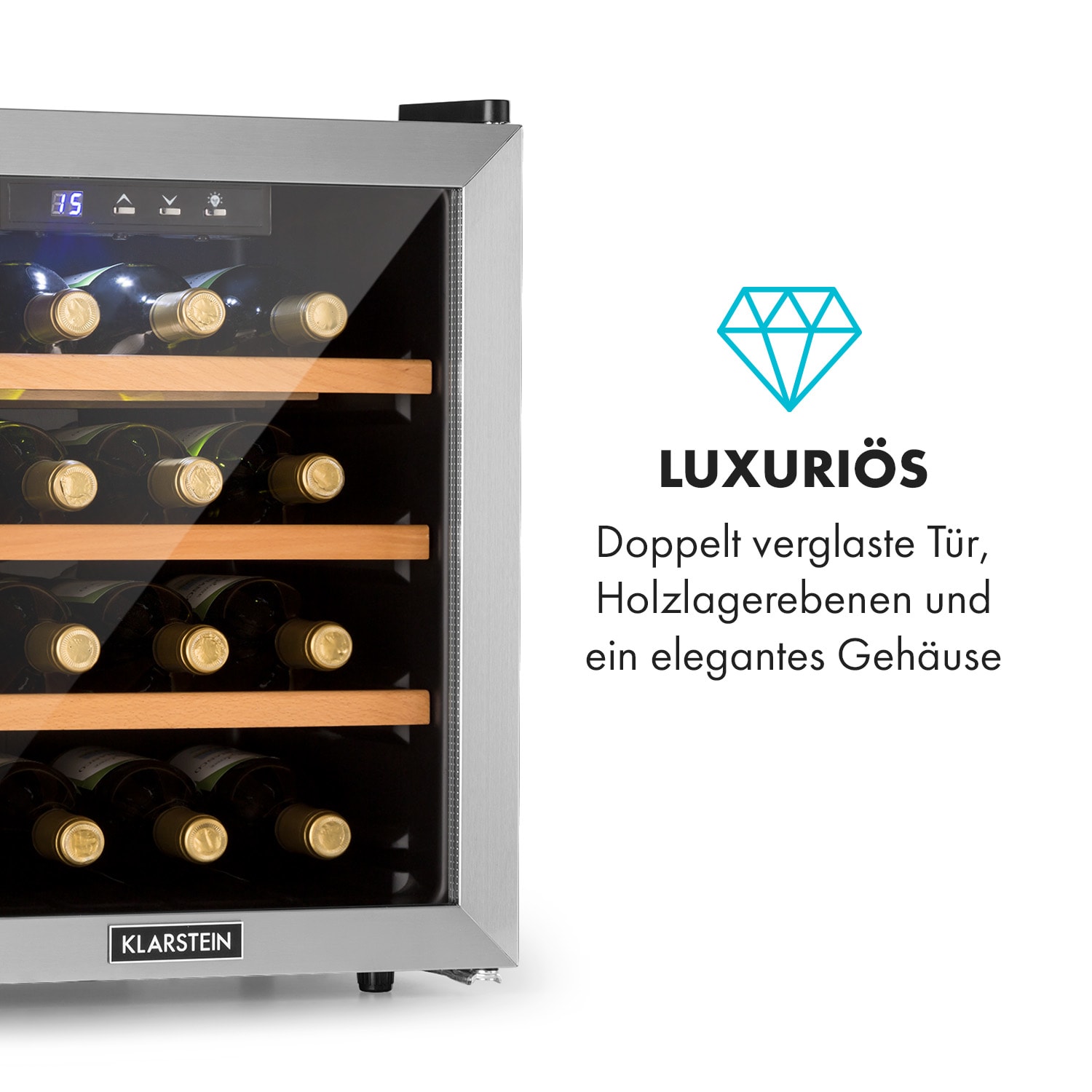 Reserva 16 Cave à vin 48 litres 16 bouteilles classe B - noir 