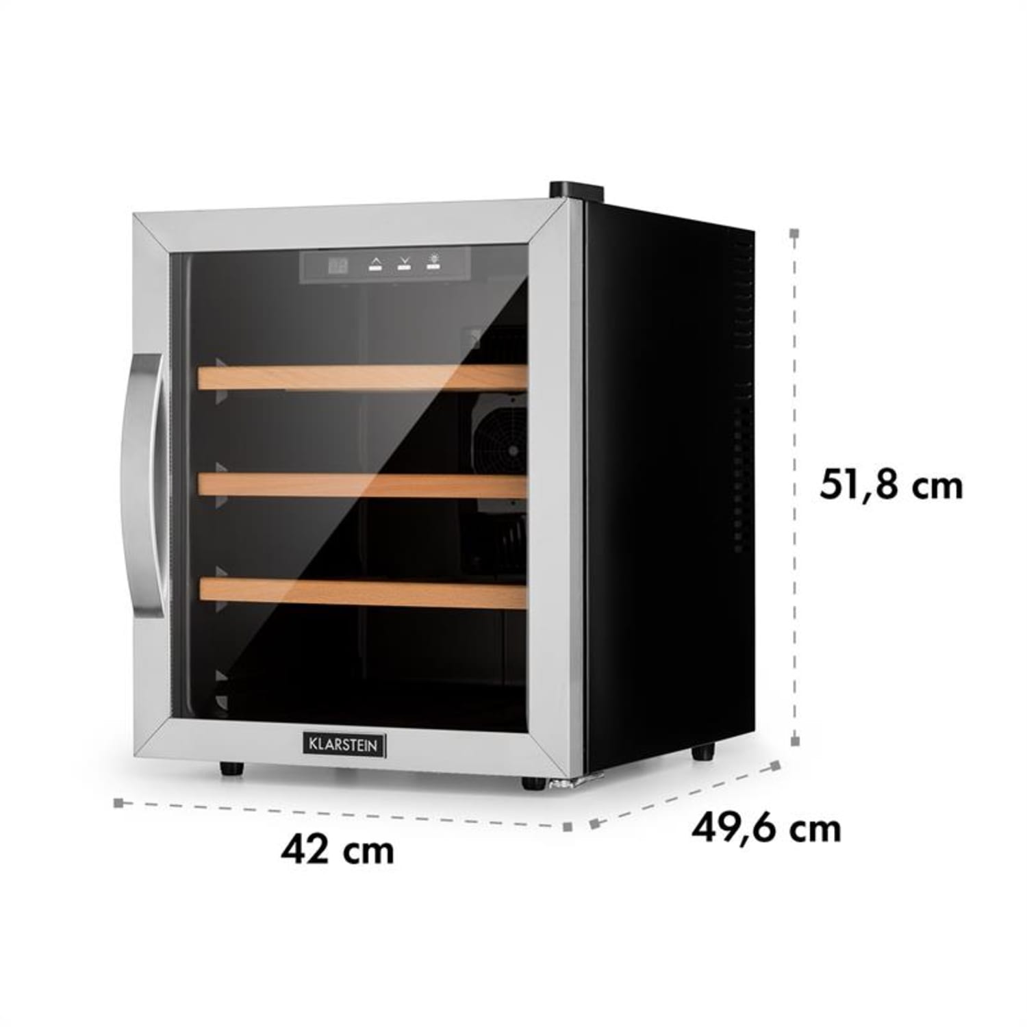 Reserva 16 wijnkoelkast 16 fl/48l touch led-display zwart 